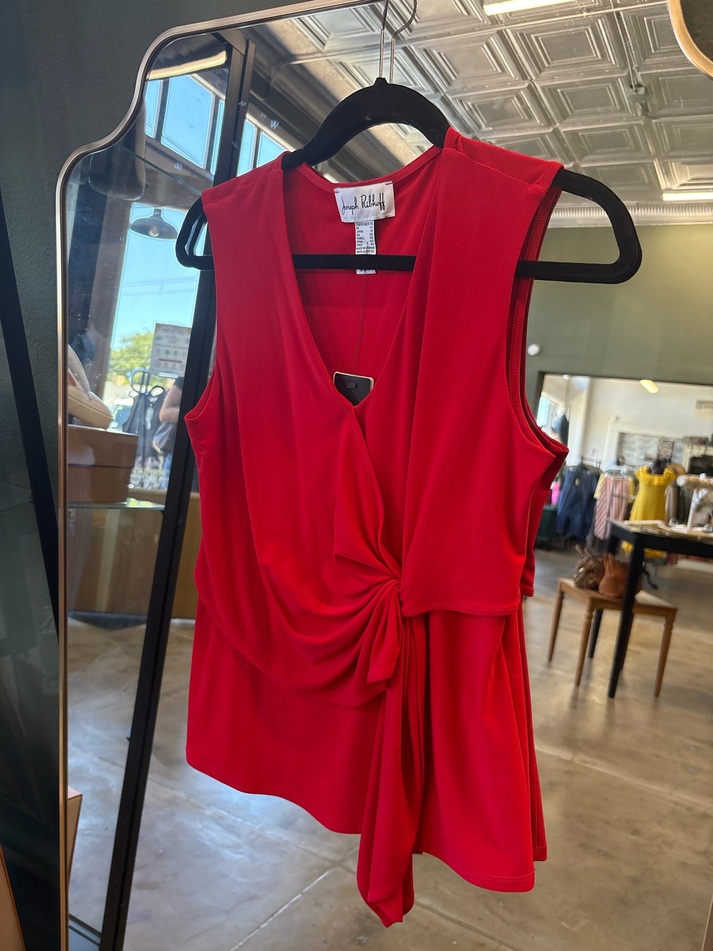 joseph ribkoff Size 10 Red Top
