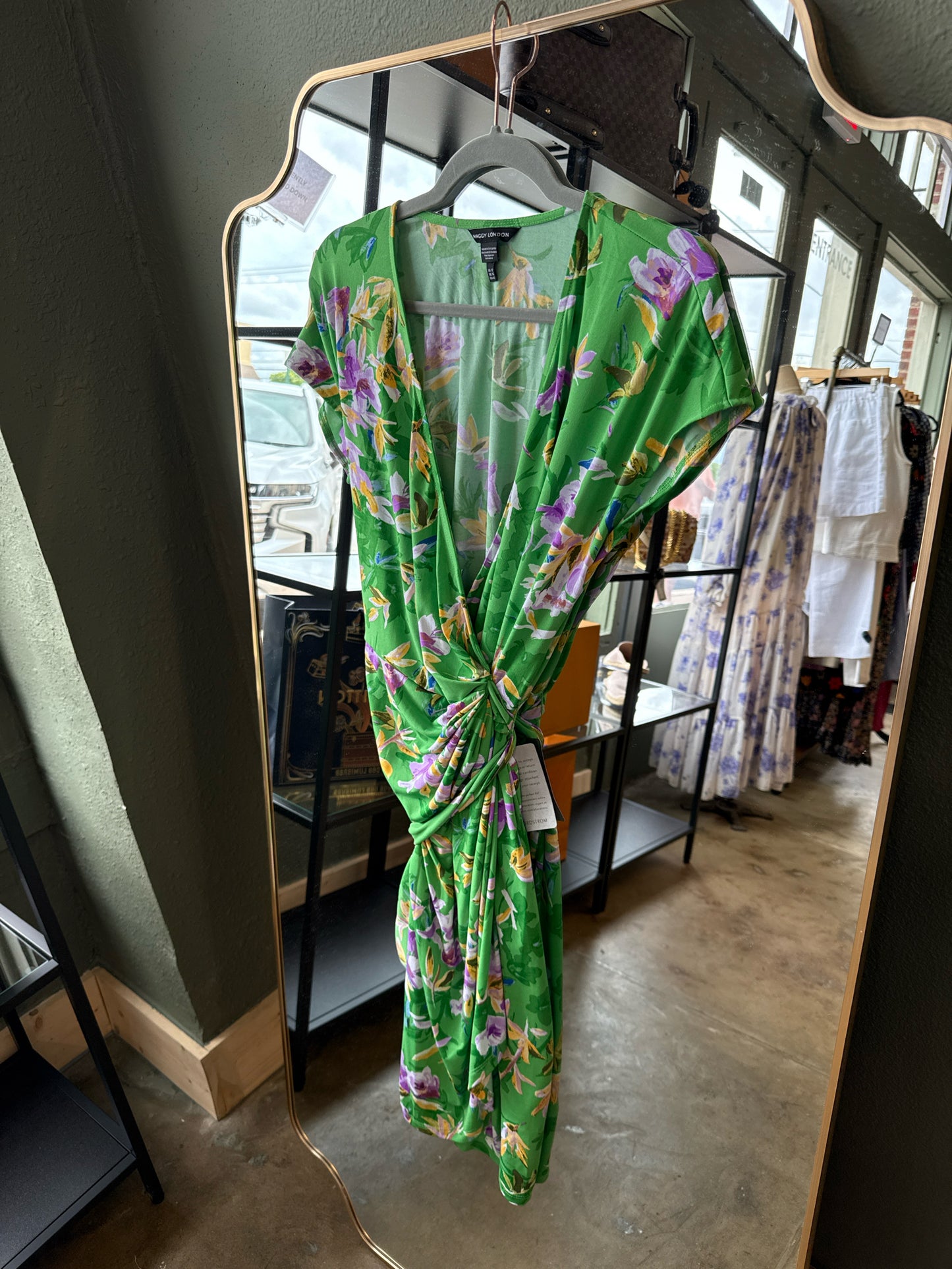 Maggy London Size 12 Green Dress