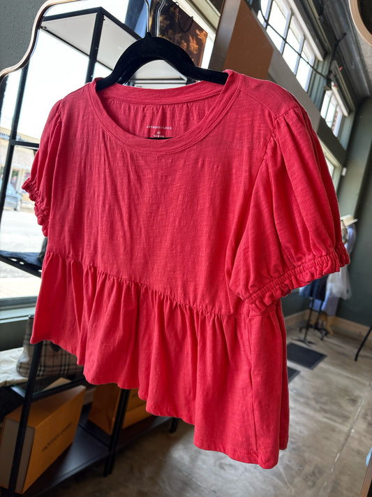 Anthropologie Size XXS Red Top