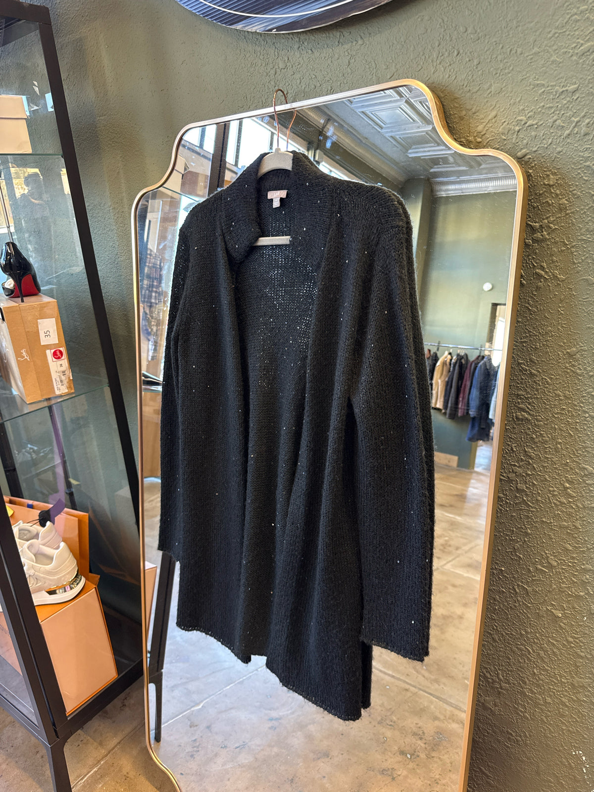 J Jill Size M Black Cardigan