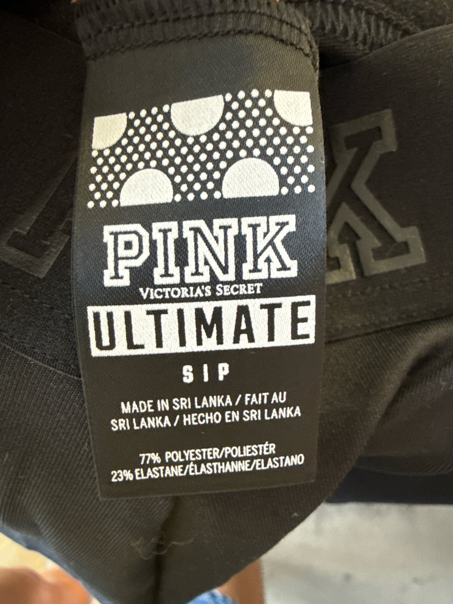PINK Size S Black Shorts