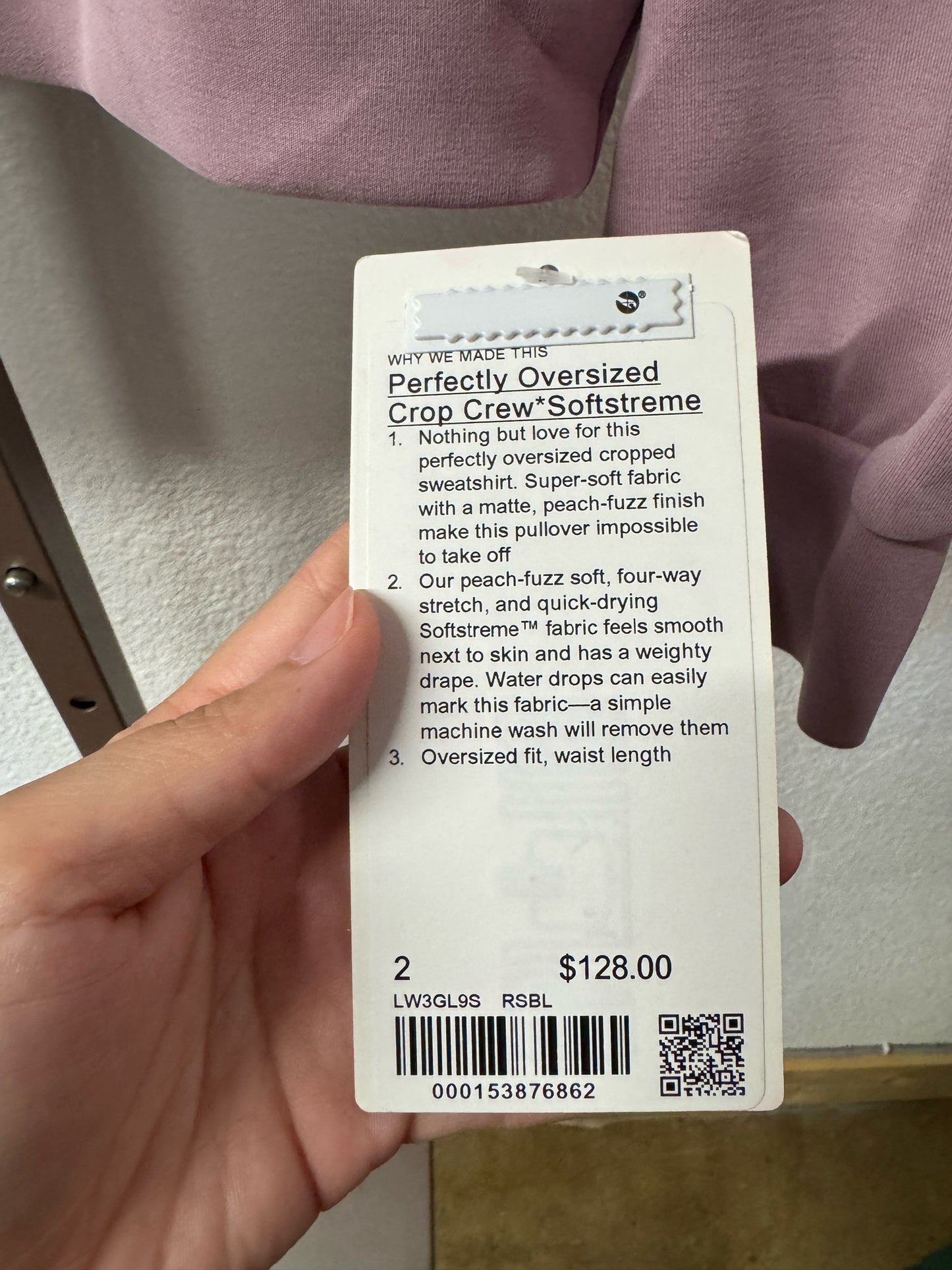 Lululemon Size 2 Lilac Two PC Set