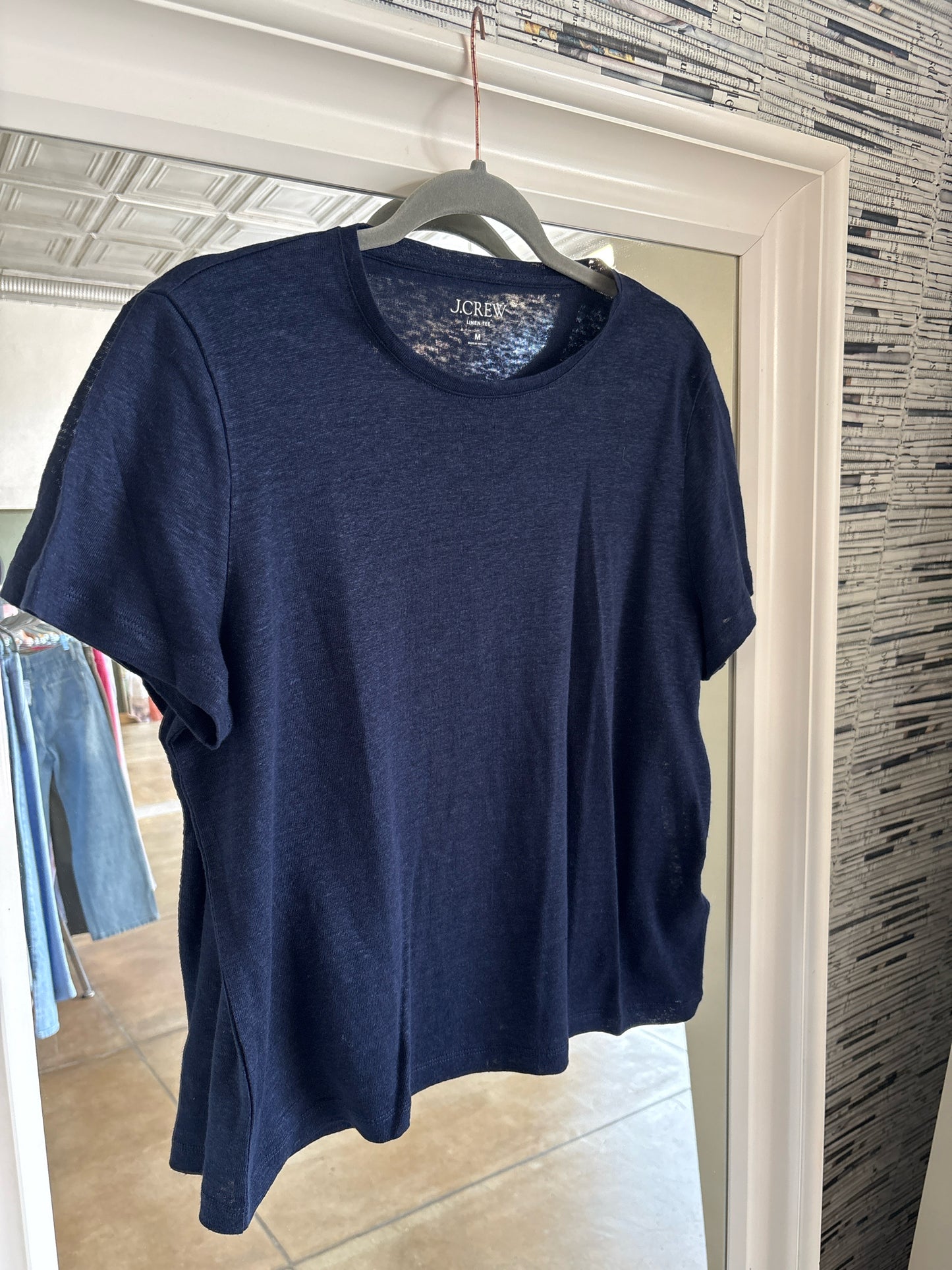J. CREW Size M Navy Top