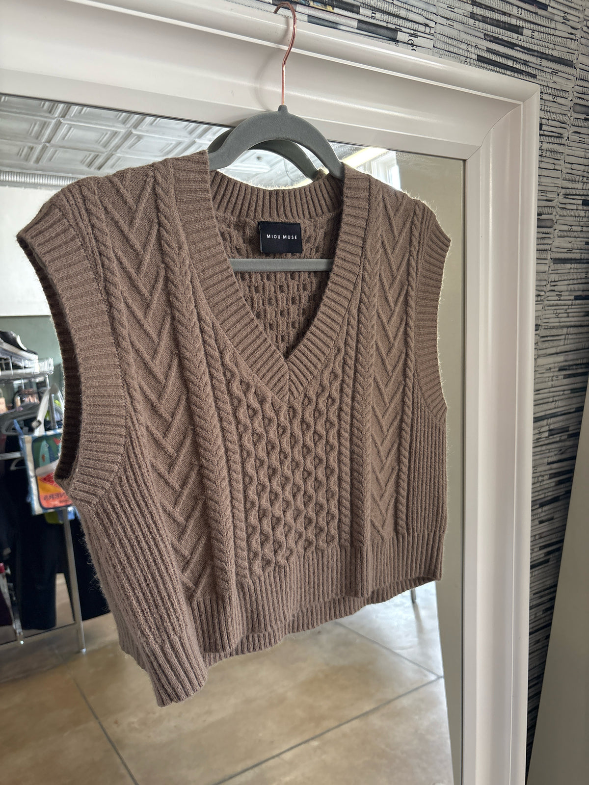 Miou Muse Size S Brown Vest