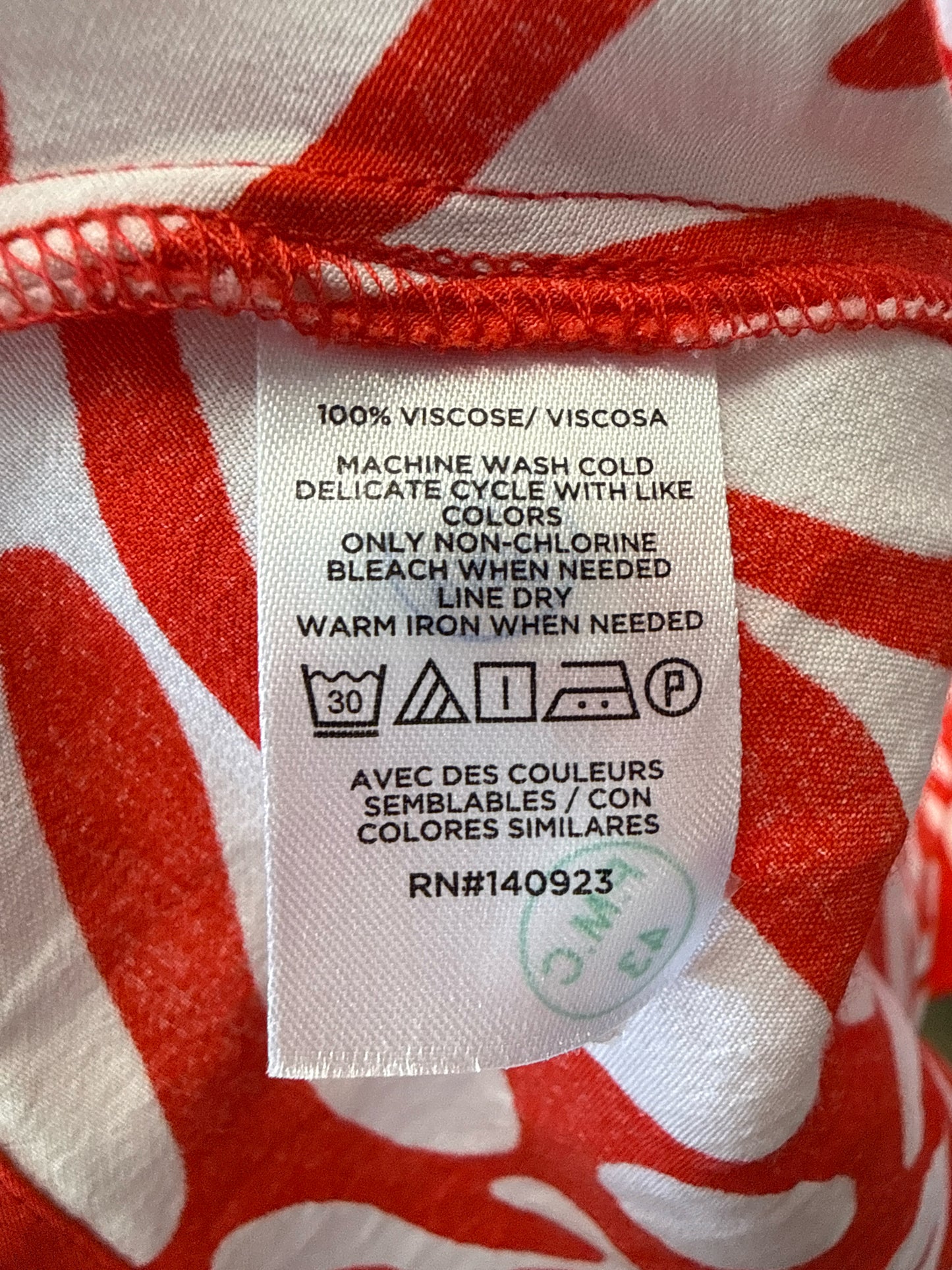 LOFT Size MT Red/White Dress