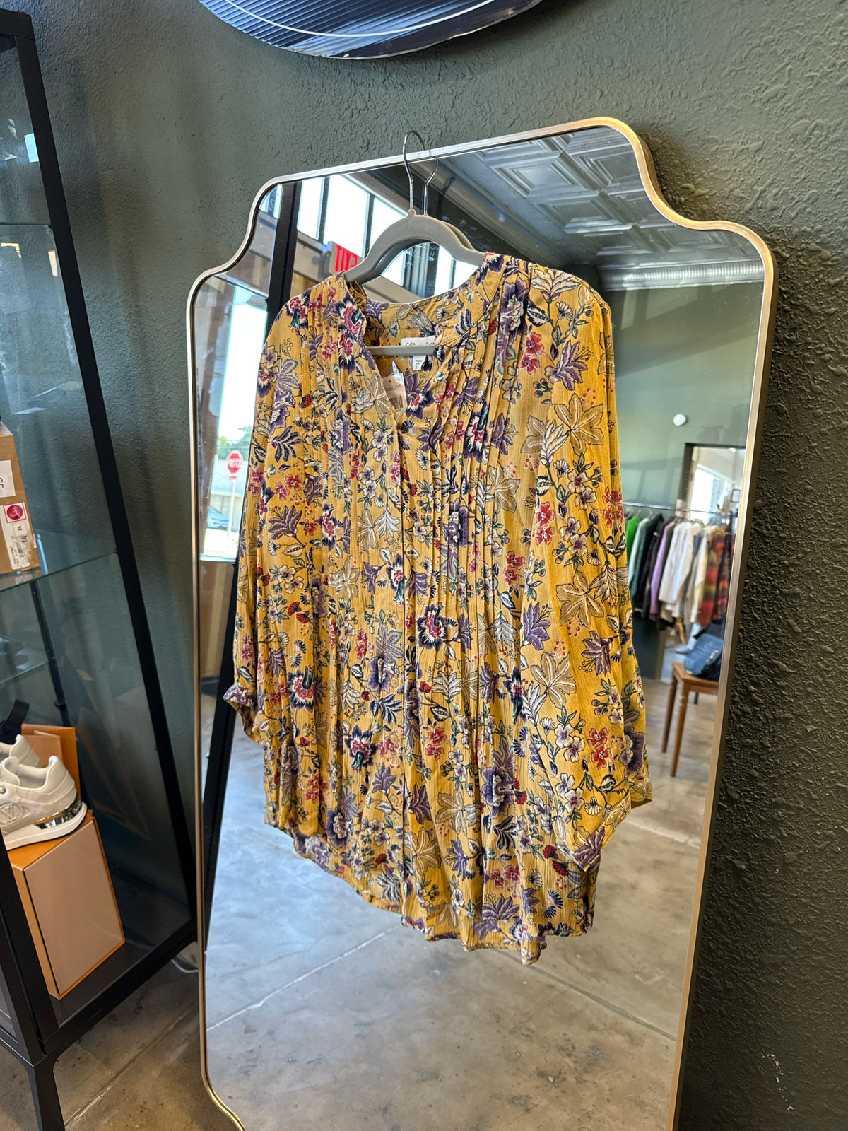Coldwater Creek Size XL Yellow Top