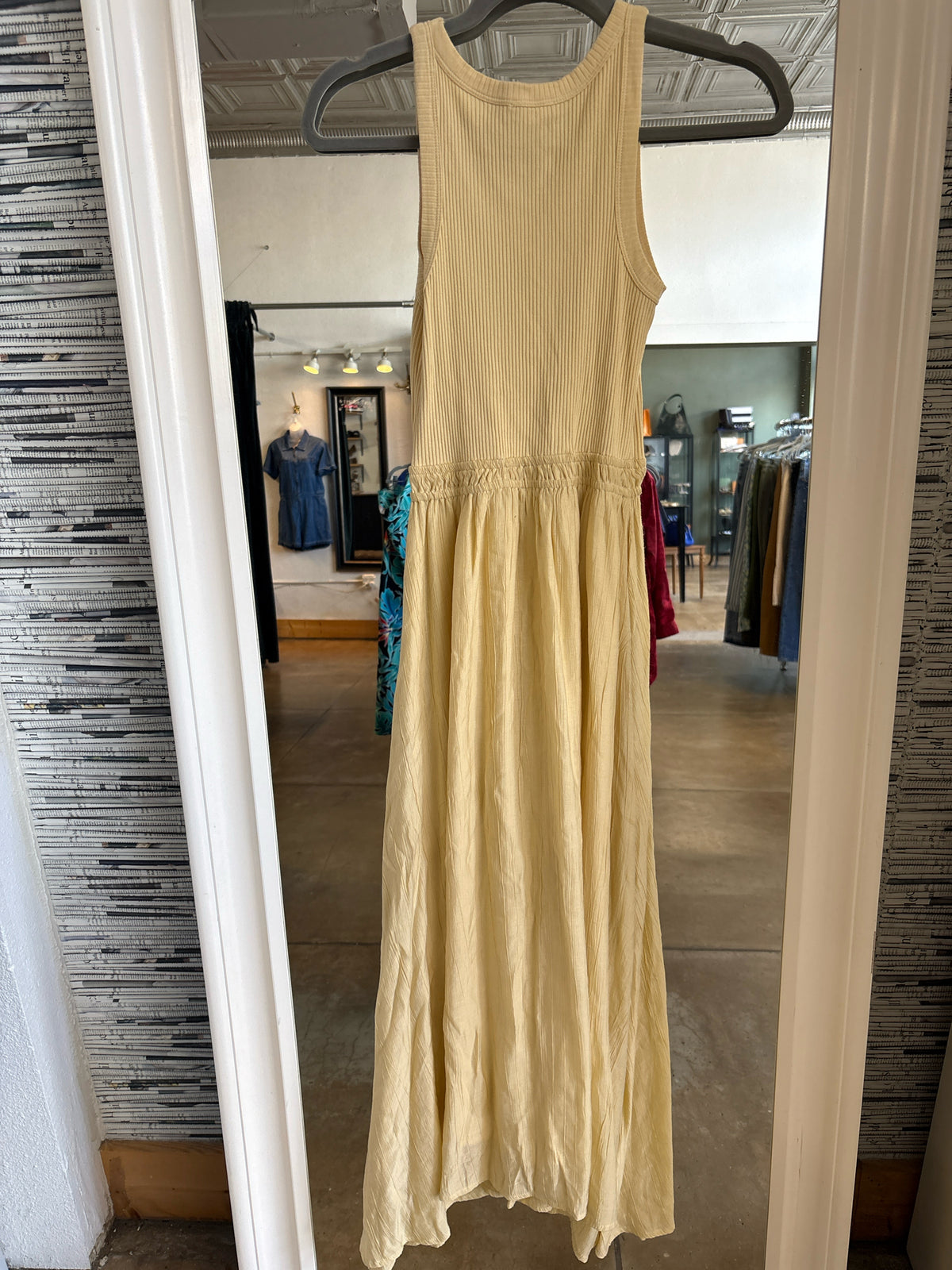 by the River Size S Yellow Dress