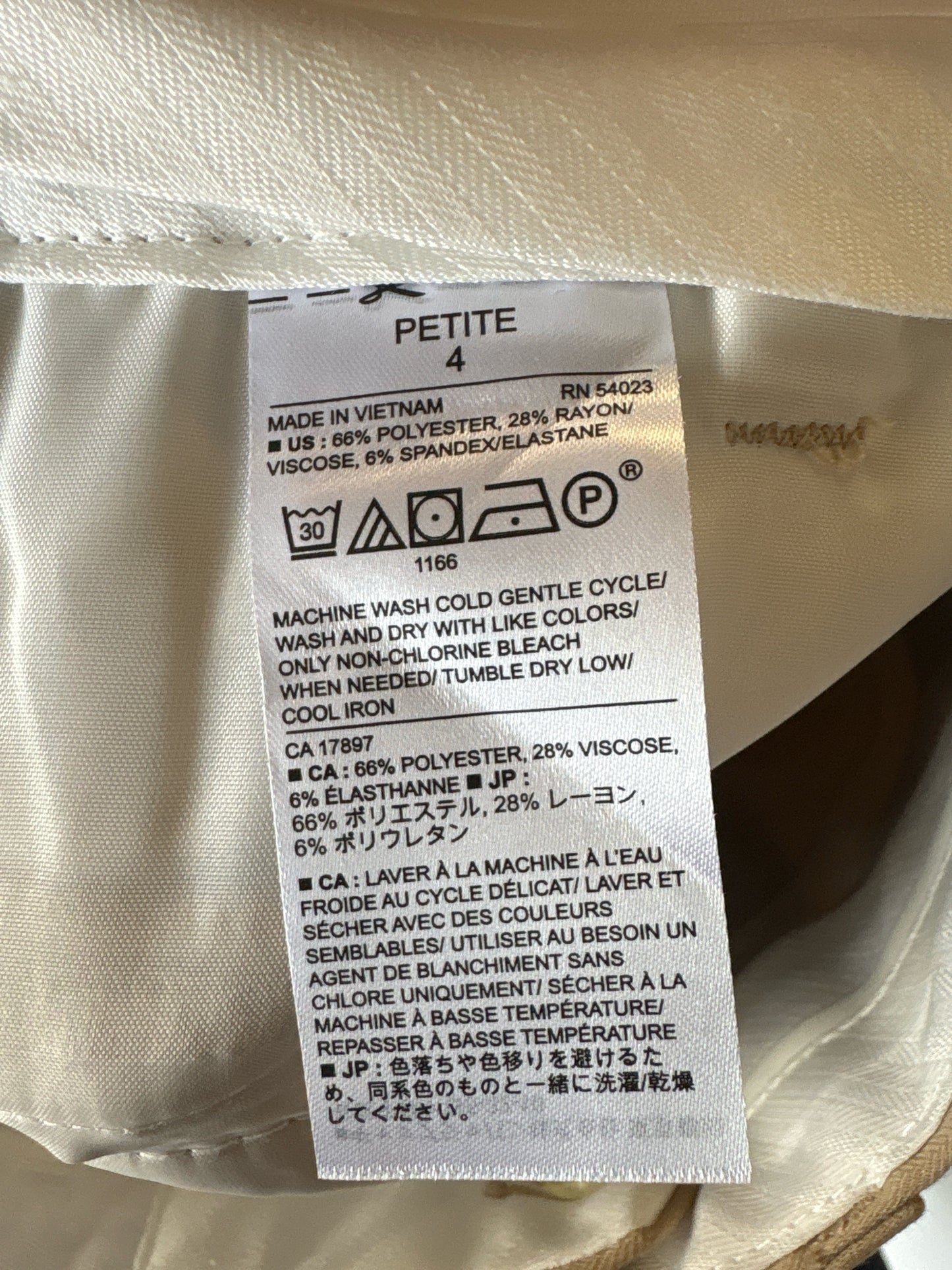 Banana Republic Size Petite Small Tan Pants