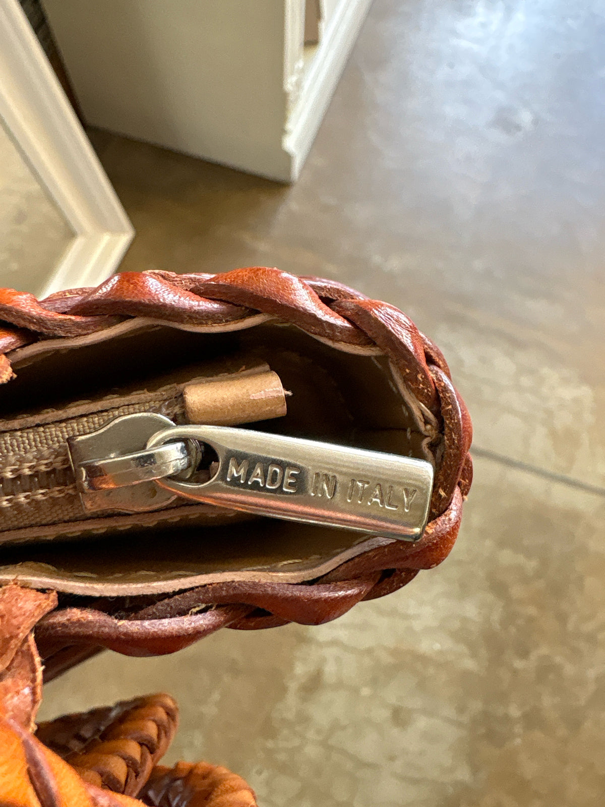 Brown Woven Purse