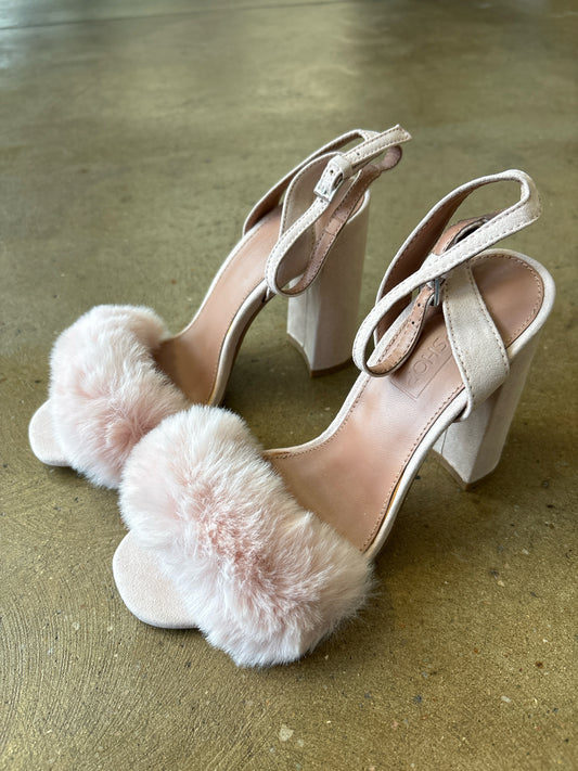 topshop Shoe Size 5.5 Pink Puff Heels