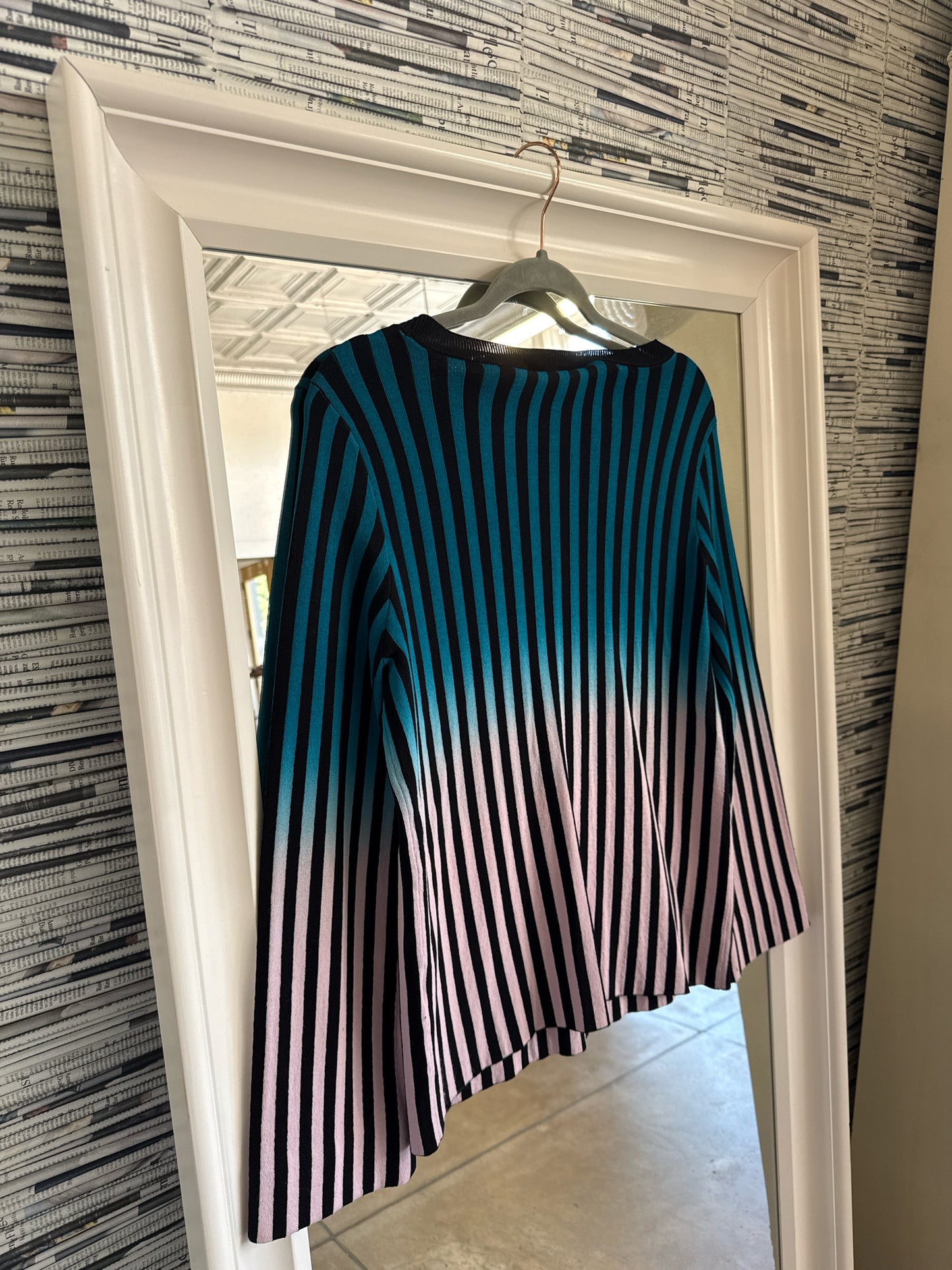 INC Size S Blue/Pink Sweater
