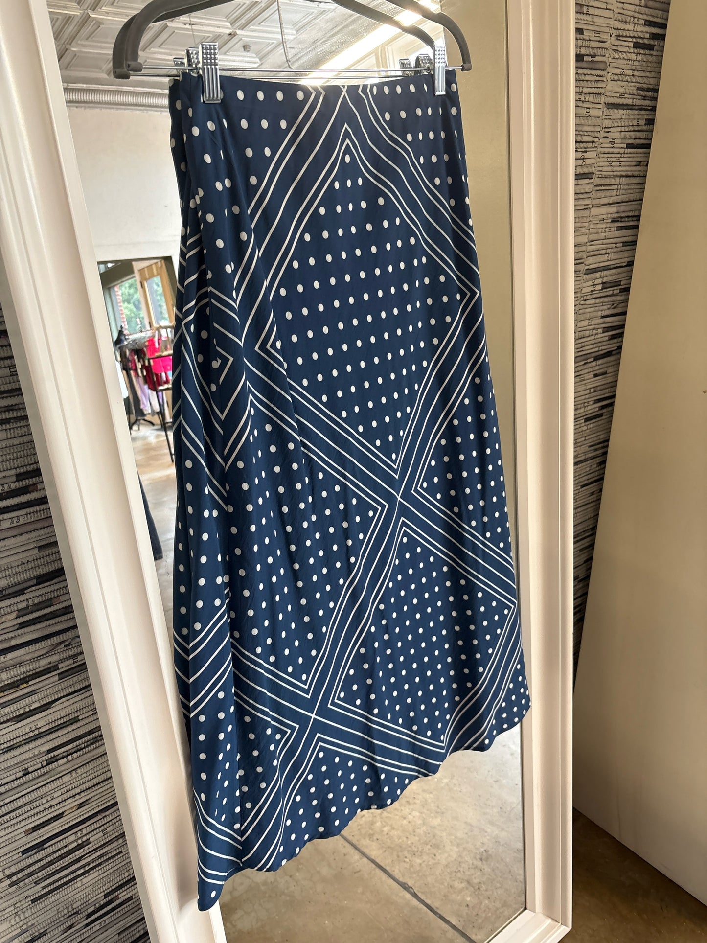 Abercrombie & Fitch Size S Blue/Cream Skirt