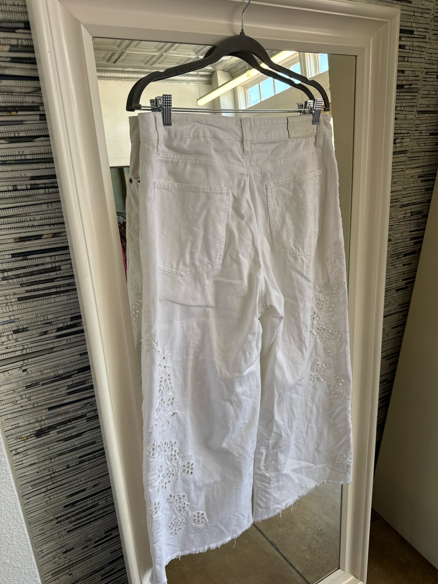 Lauren Ralph Lauren Size 12 White Pants