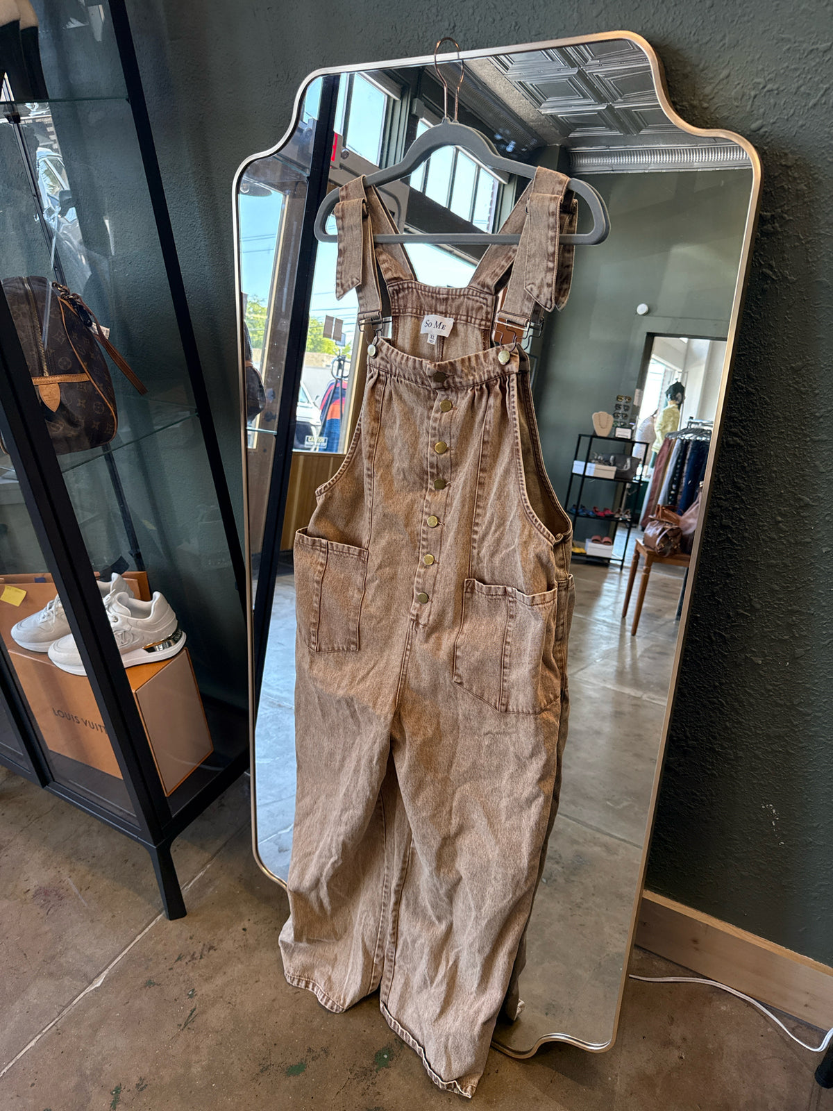 So Me Size XL Brown Overalls