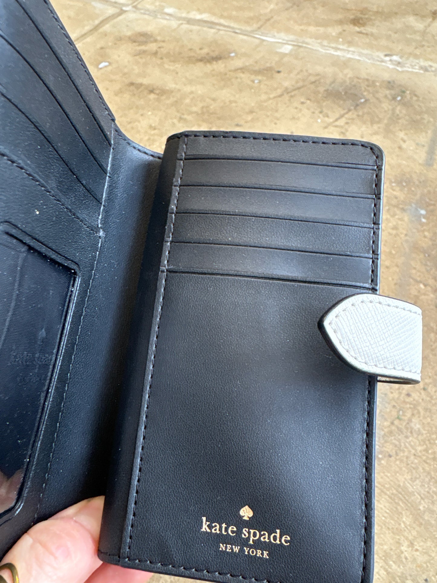 Kate Spade Off White and Red Wallet/Wristlet