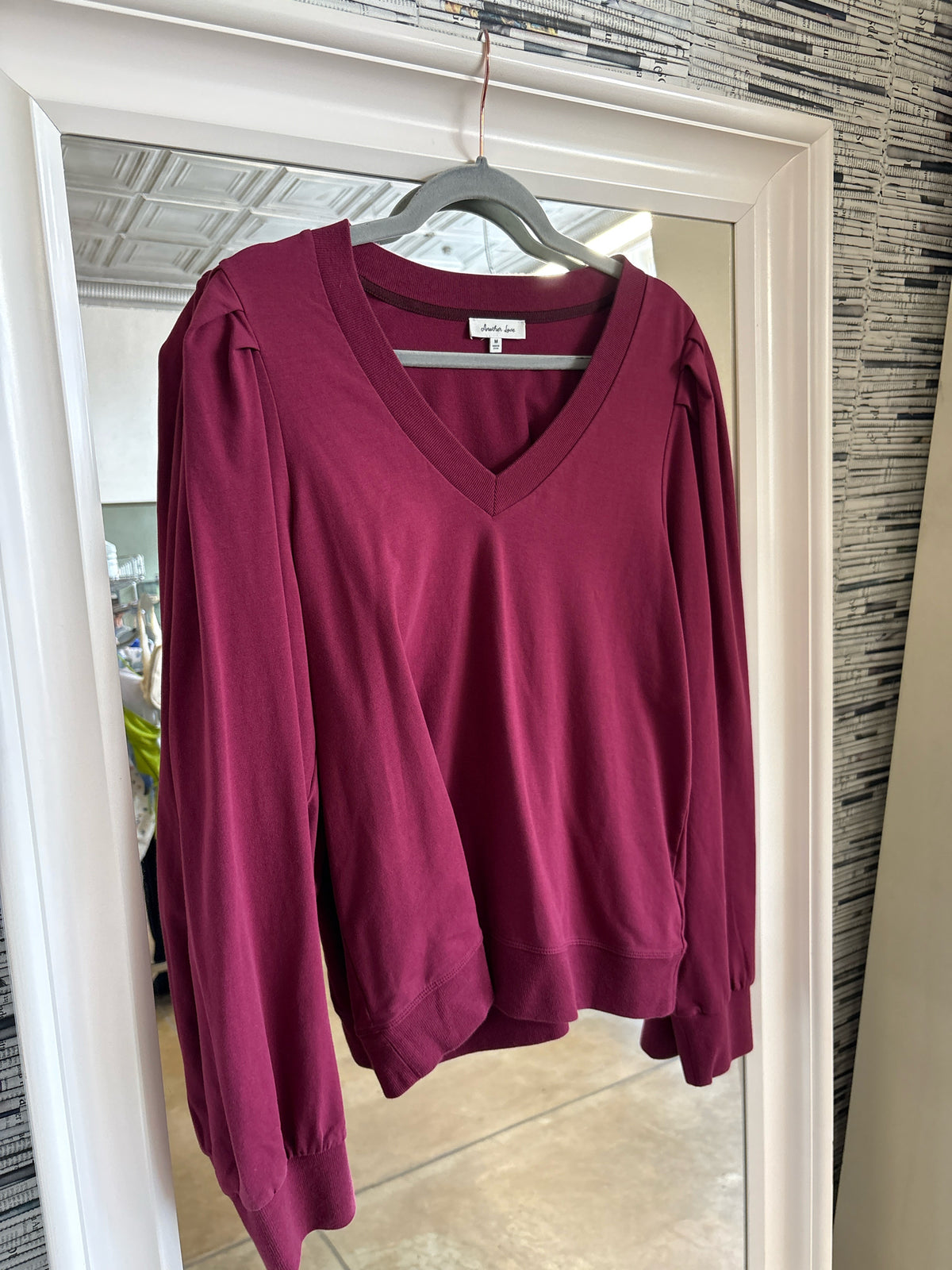 Another Love Size M burgandy Top