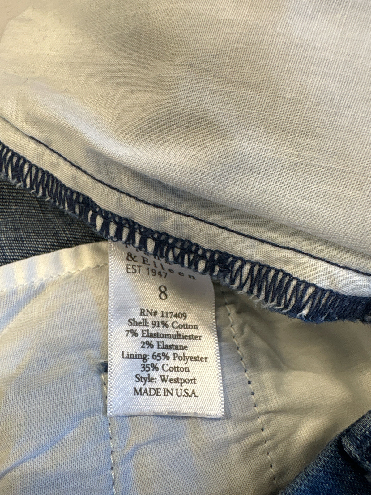 Frank & Eileen Size 8 Jeans