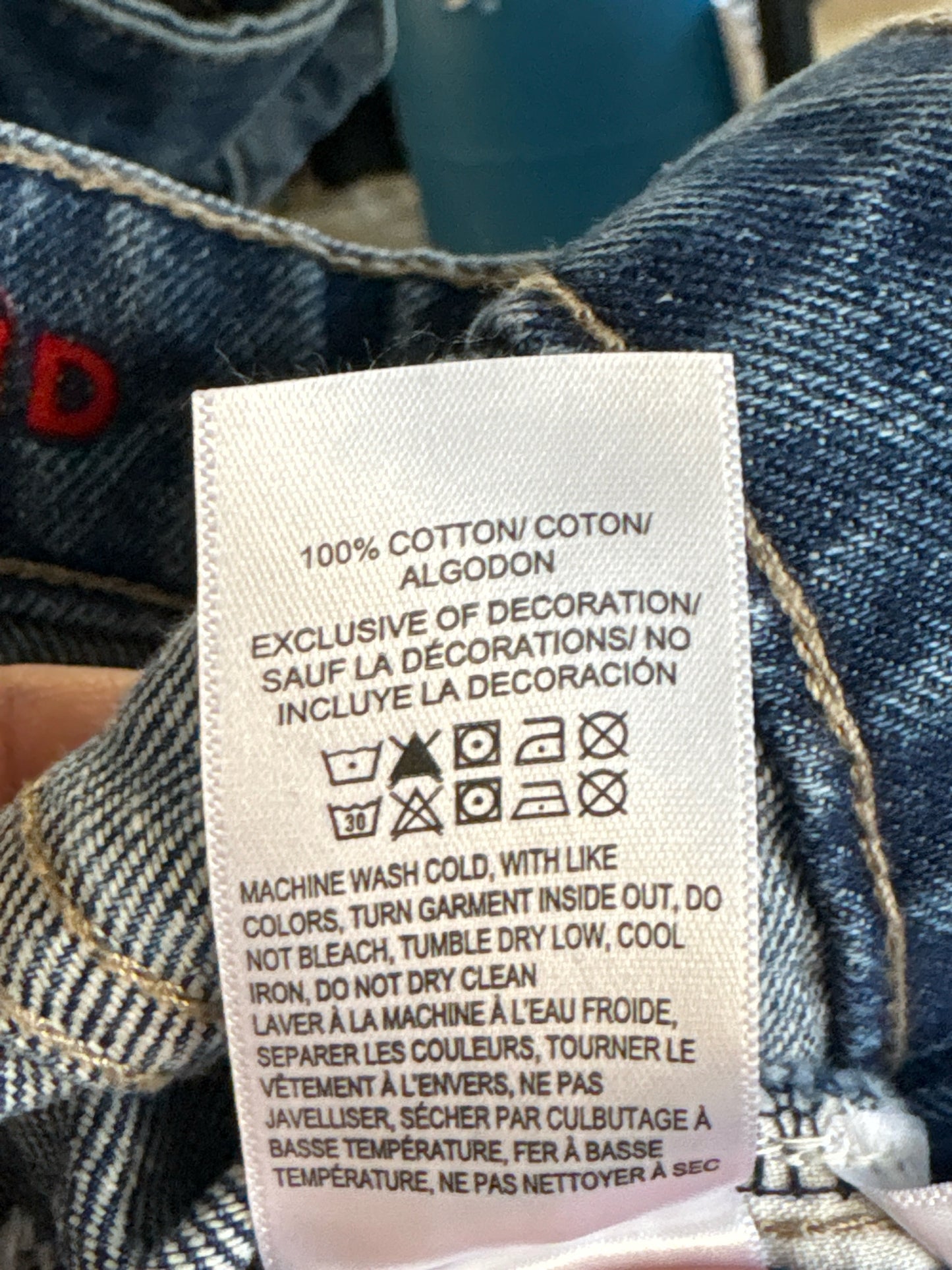 Lucky Brand Size 16 Denim Skirt