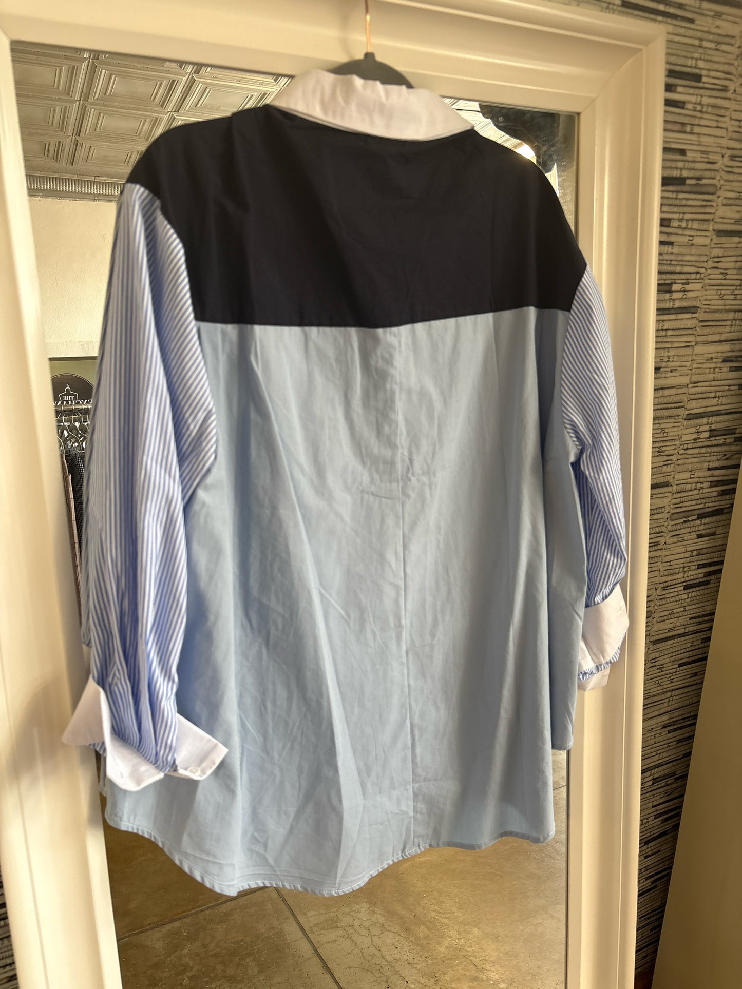 Davi & Dani Size S Blue + light blue + white Top