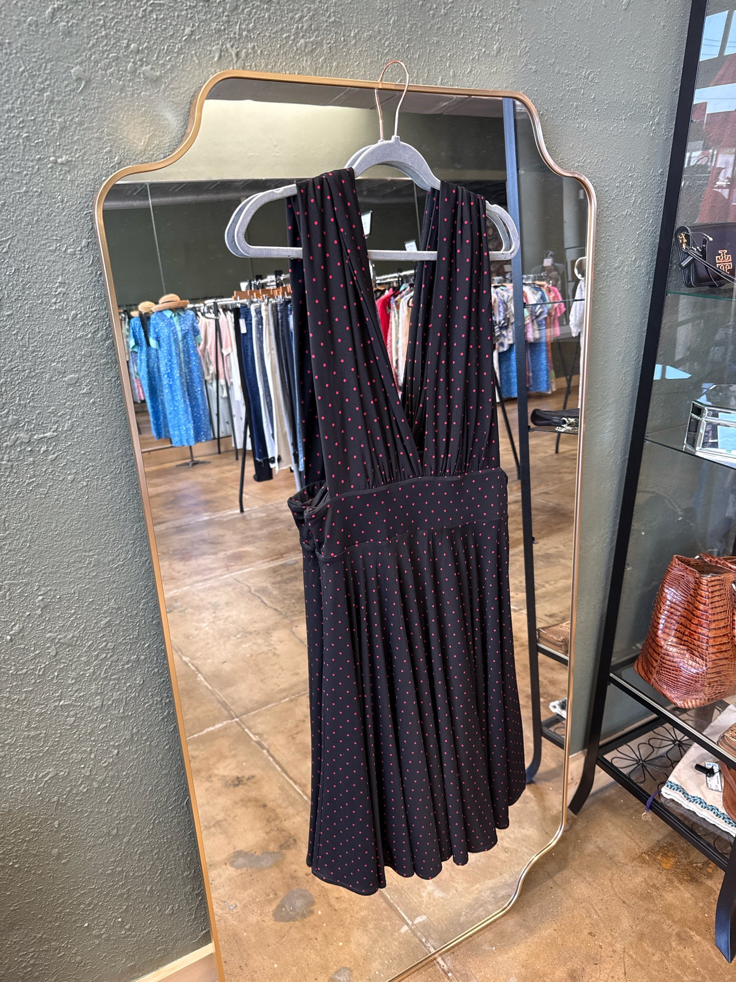 White House Black Market Size 12 Black/Red Dress