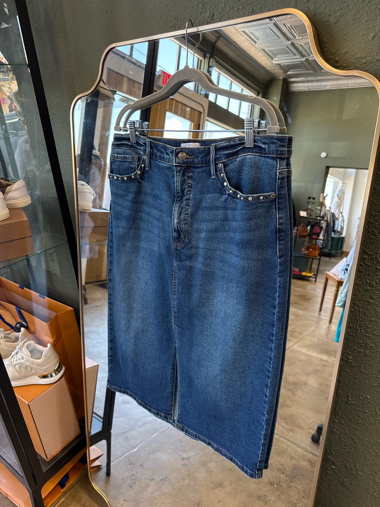 Sofia Jeans Size 14 Denim Skirt