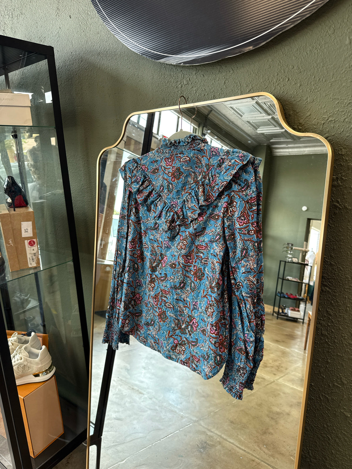 LOFT Size XS Blue Top