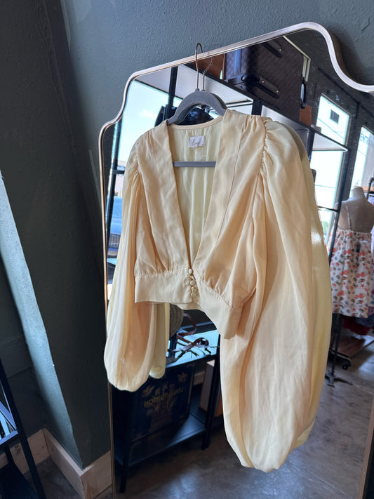 Lena Size S Yellow Top