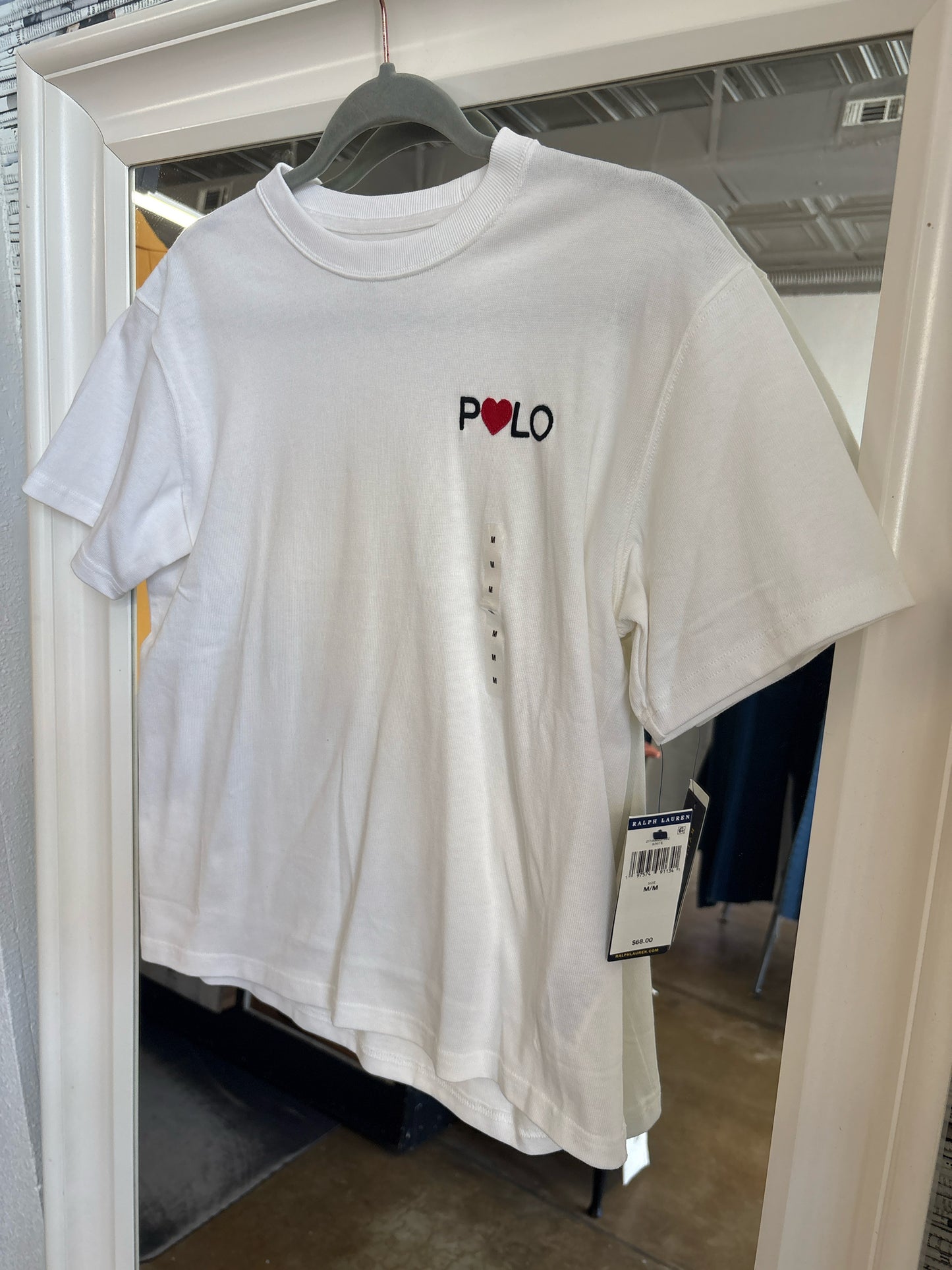 polo Size M White Tee