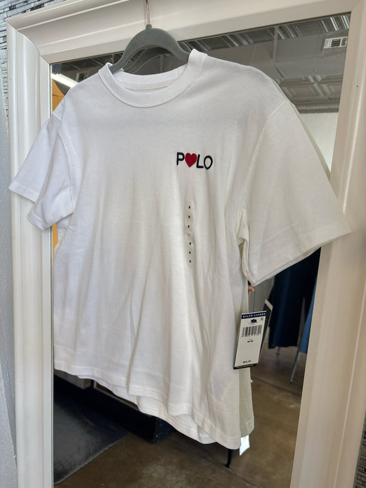 polo Size M White Tee