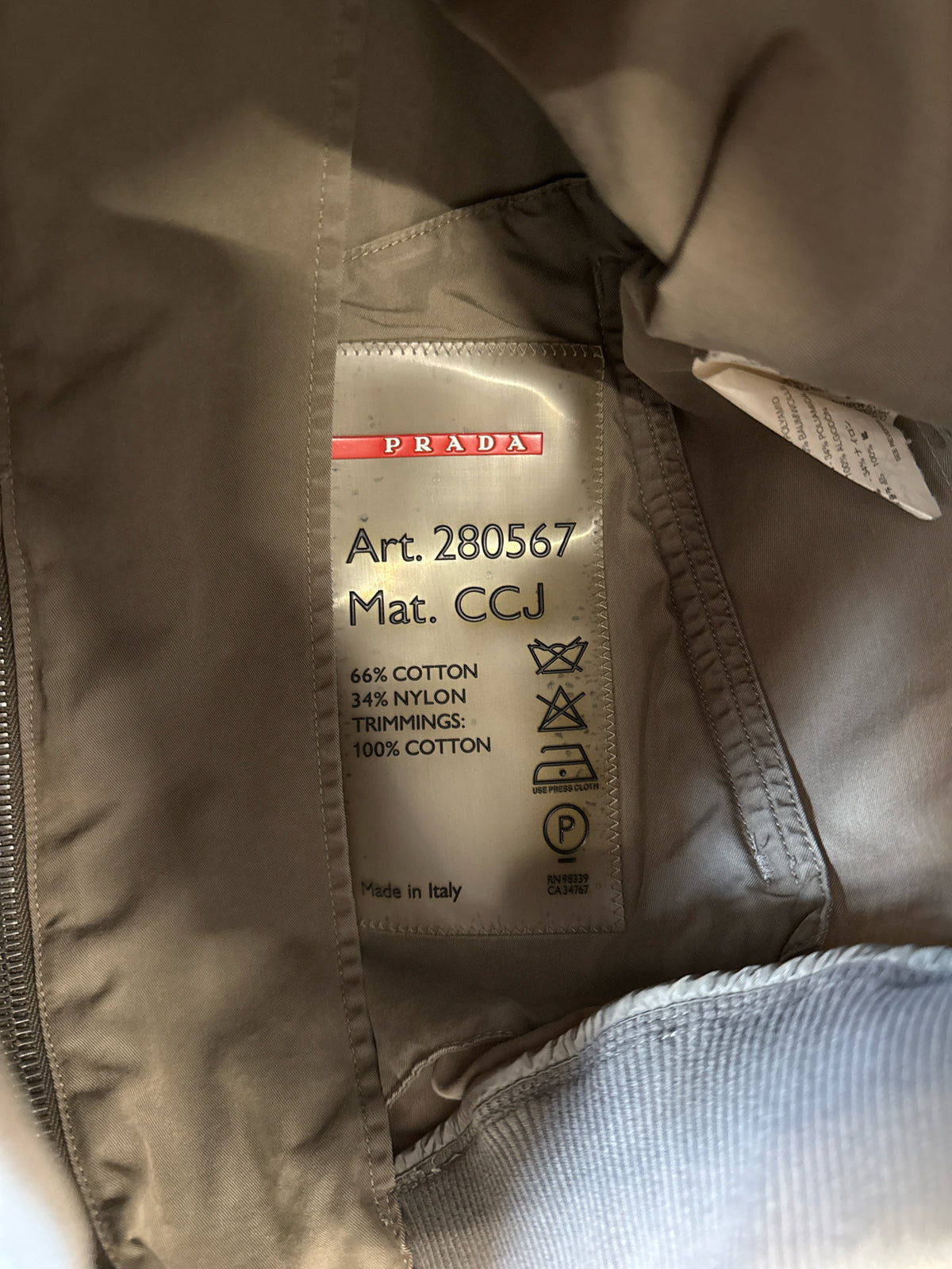 Prada Olive Jacket