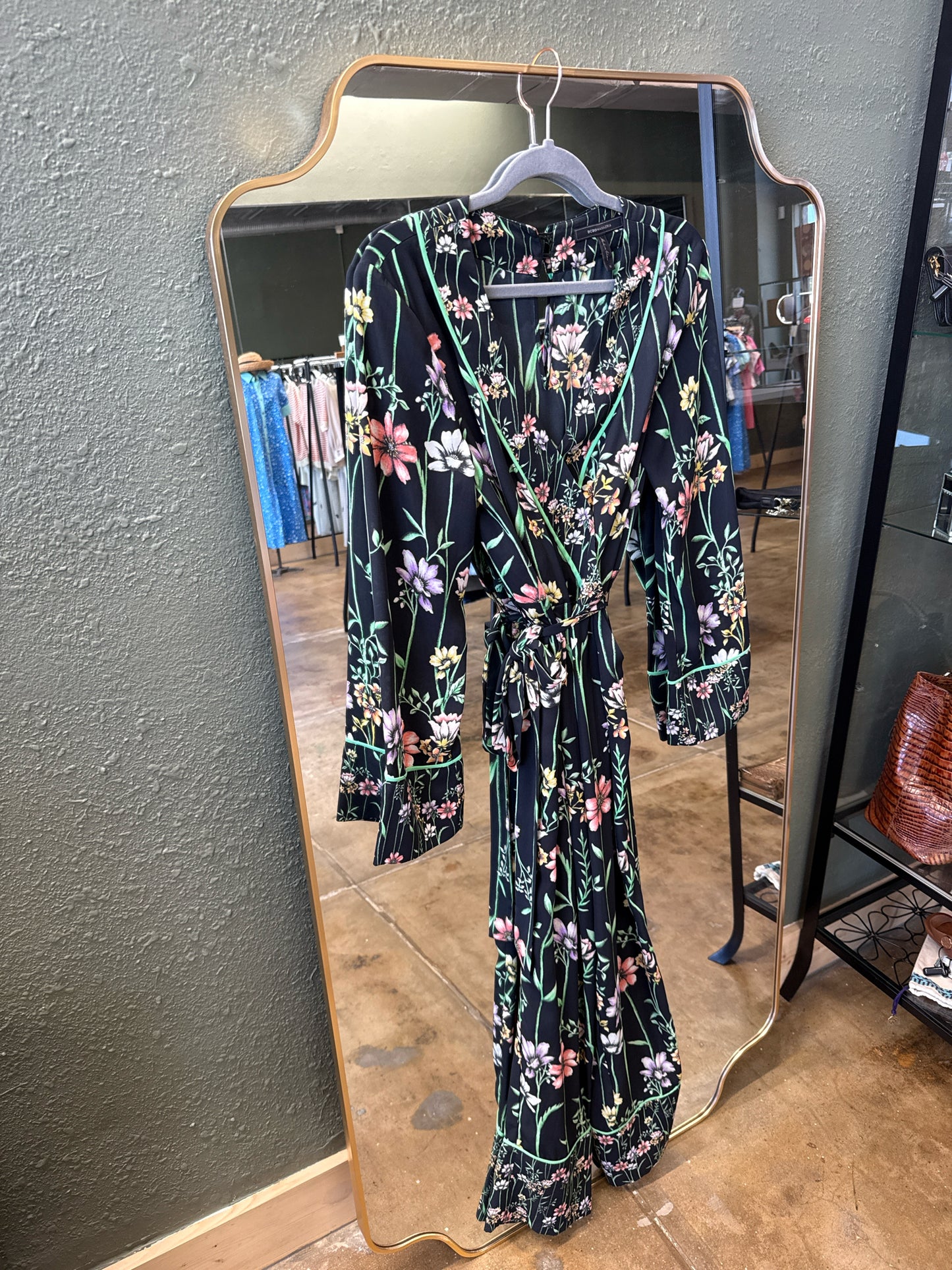 BCBG Maxazria Size S black/floral Romper