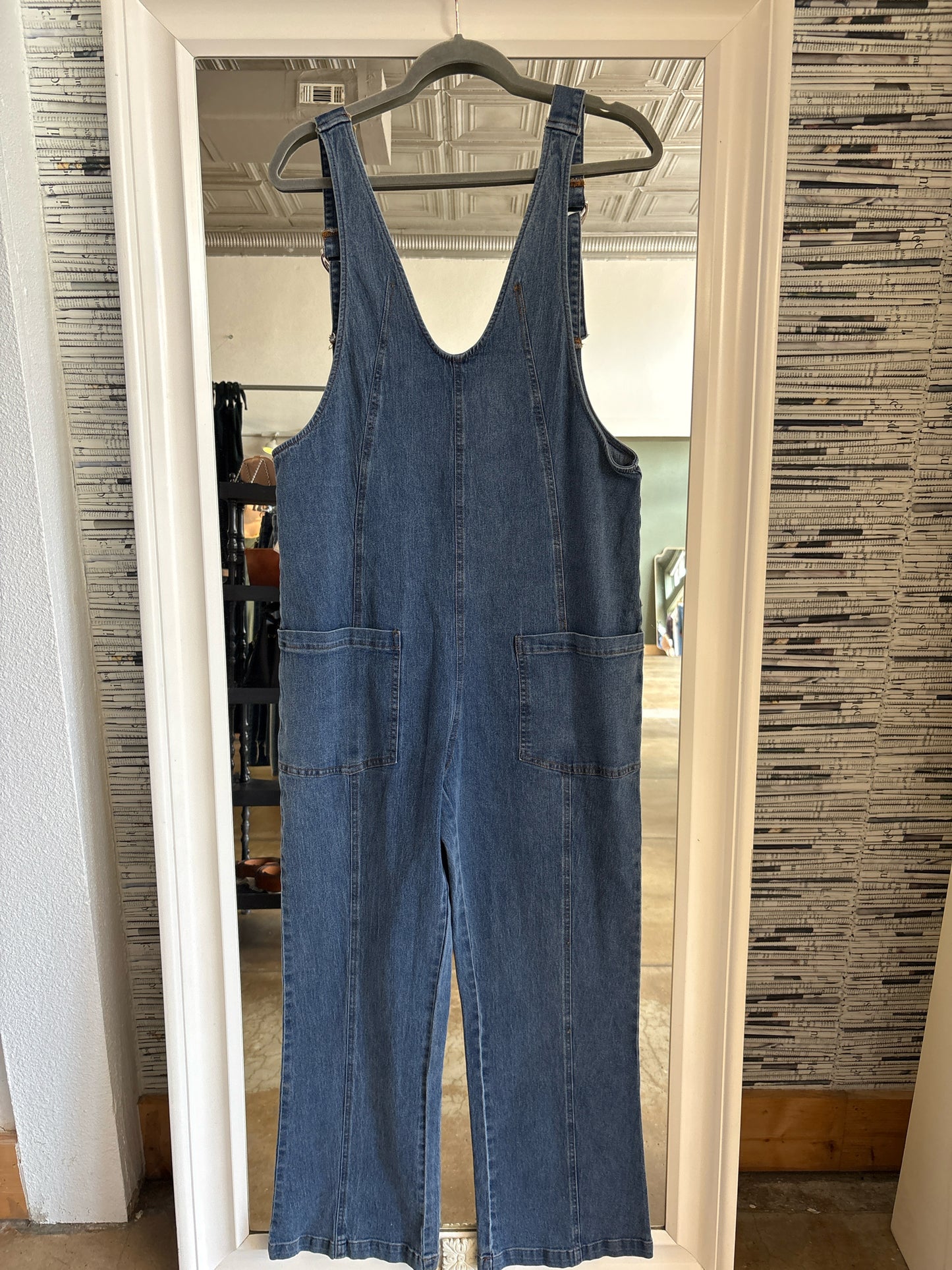 IJOAH Size M Denim Romper