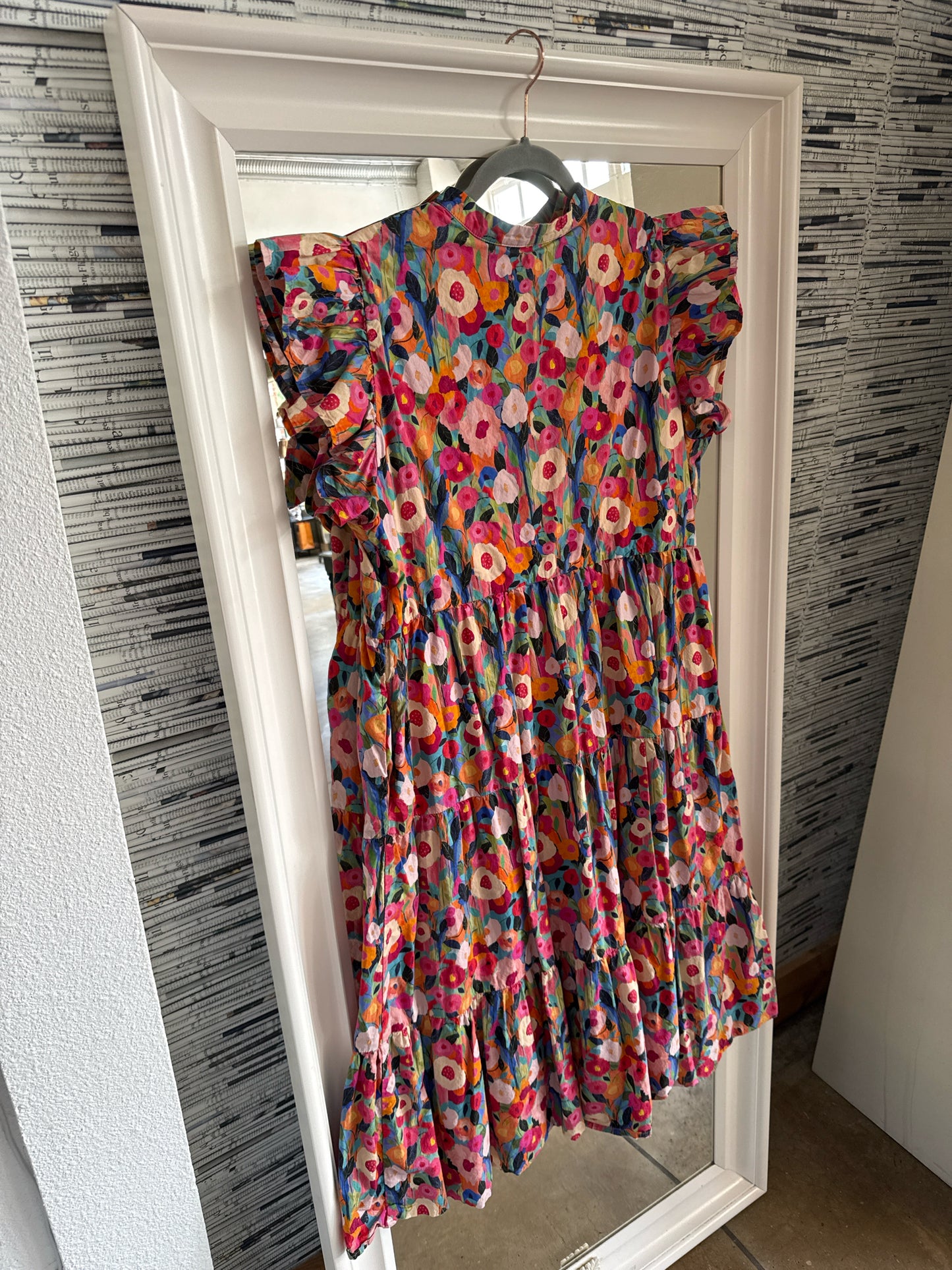 Chic Soul Size 1X Pink/multi Dress