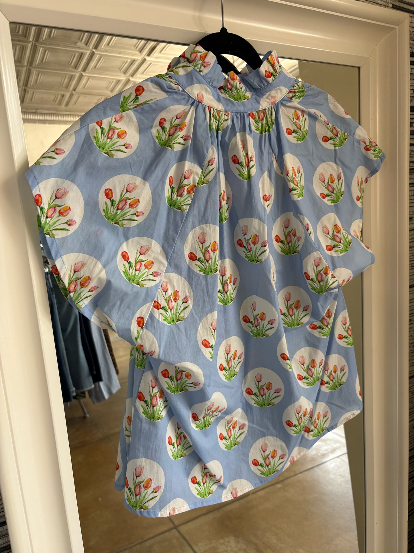 entro Size S light blue/multi Top