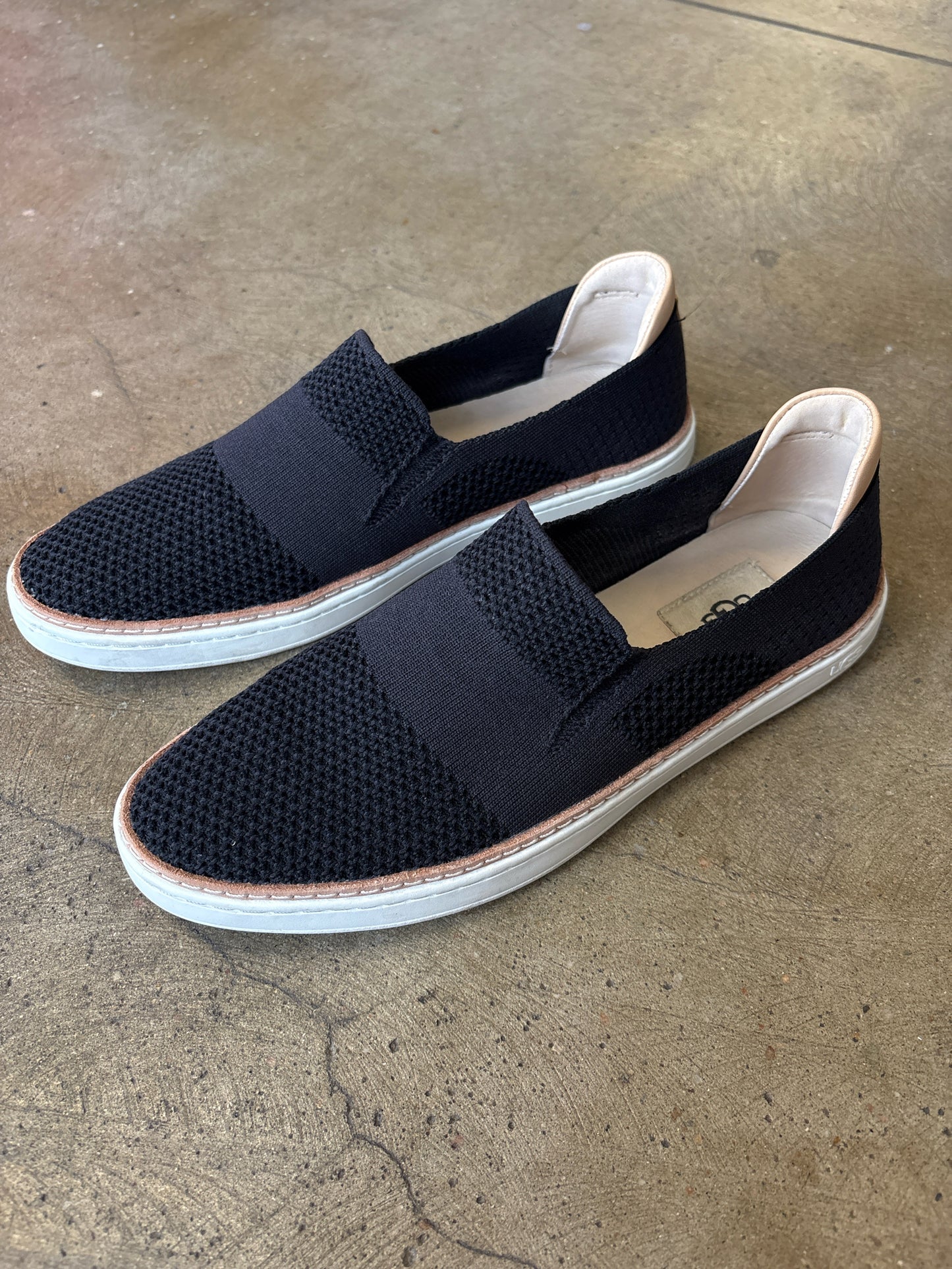 Ugg Shoe Size 9.5 Black Mesh Loafers