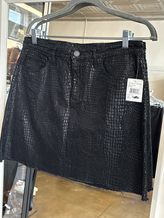 BLANKNYC Size 29 Black Animal Print Skirt