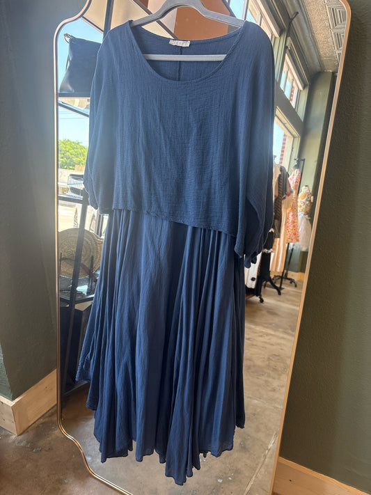 Made in Italy Size OS Dark Blue Dress