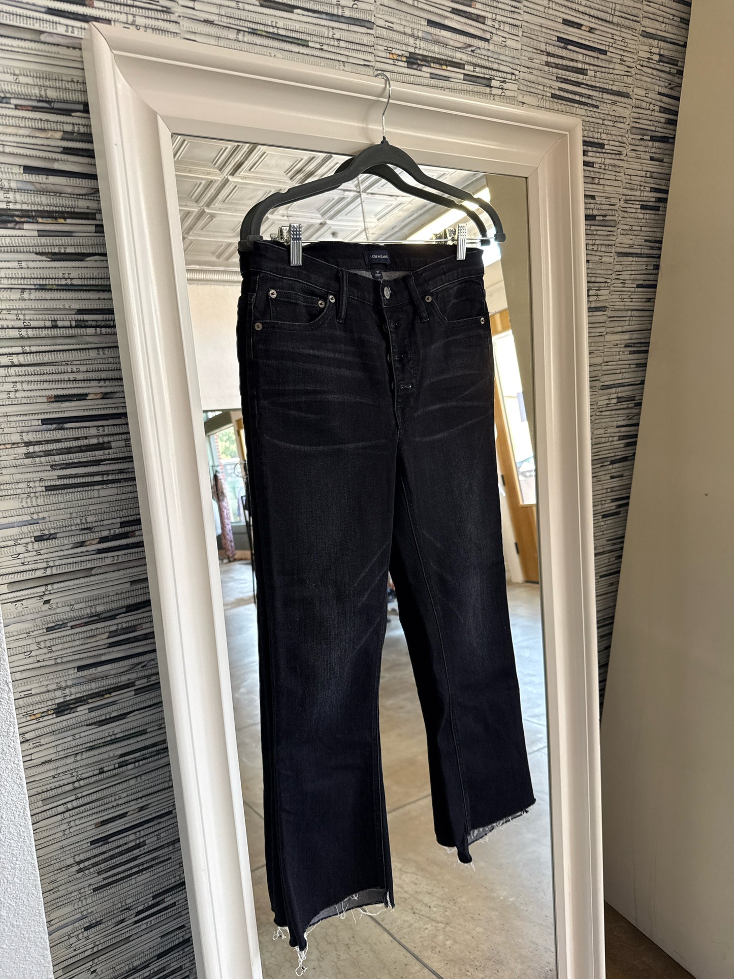 Jcrew Size 27 Black Jeans