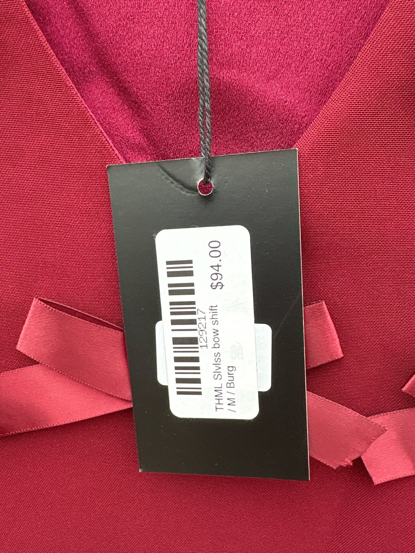 THML Size M Maroon Bows Dress