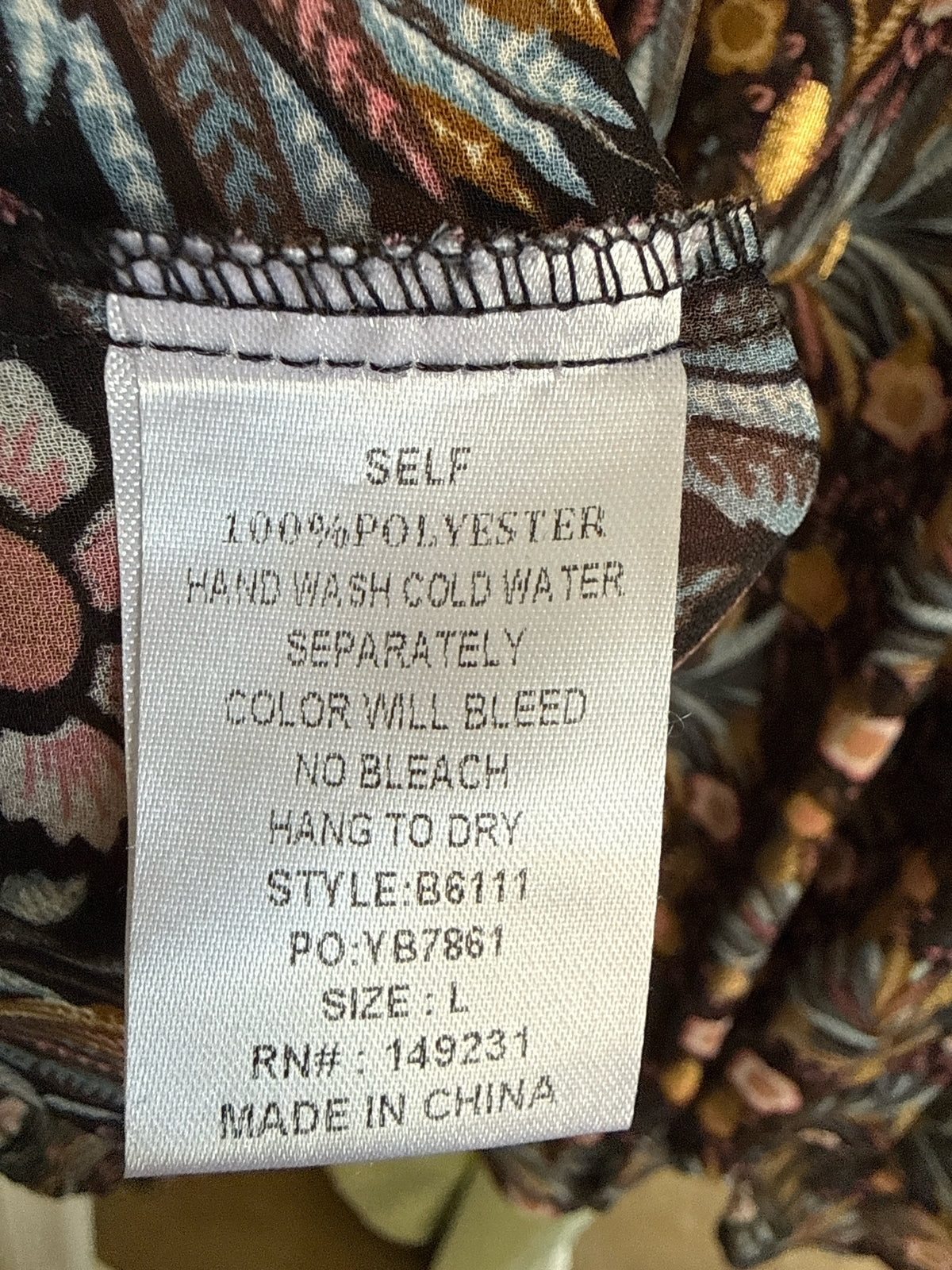 Kori Size L Black/Gold Top