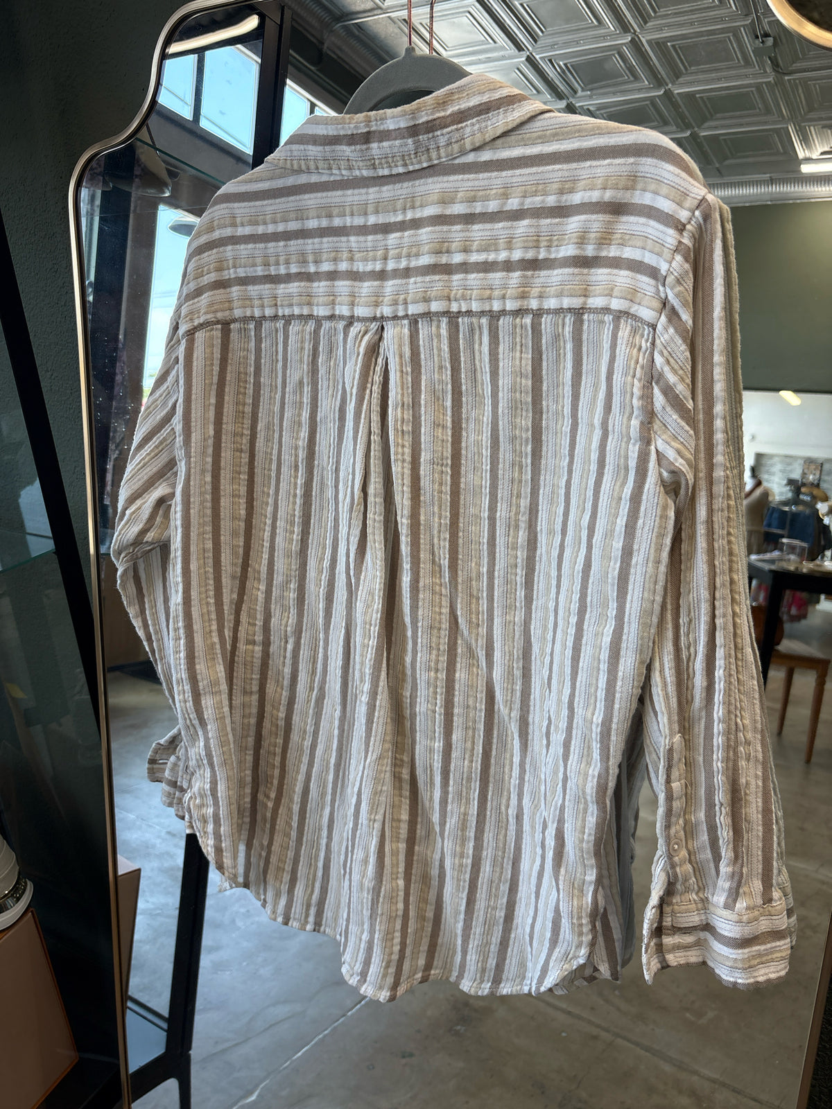 Aerie Size S tan multi Top