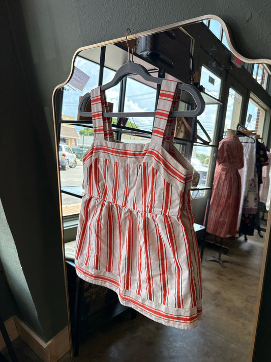 Cabi Size S red/cream Top