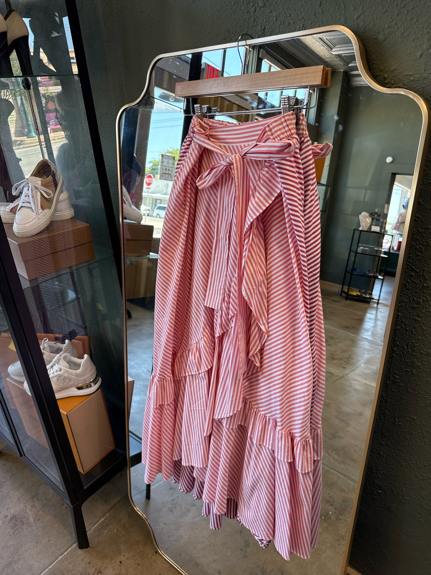 Maeve Size M pink/white Skirt
