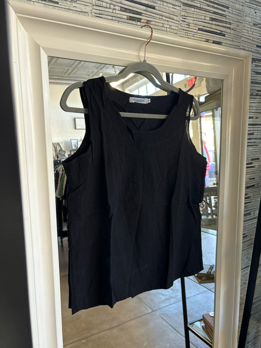 misslook Size M Black tank Top