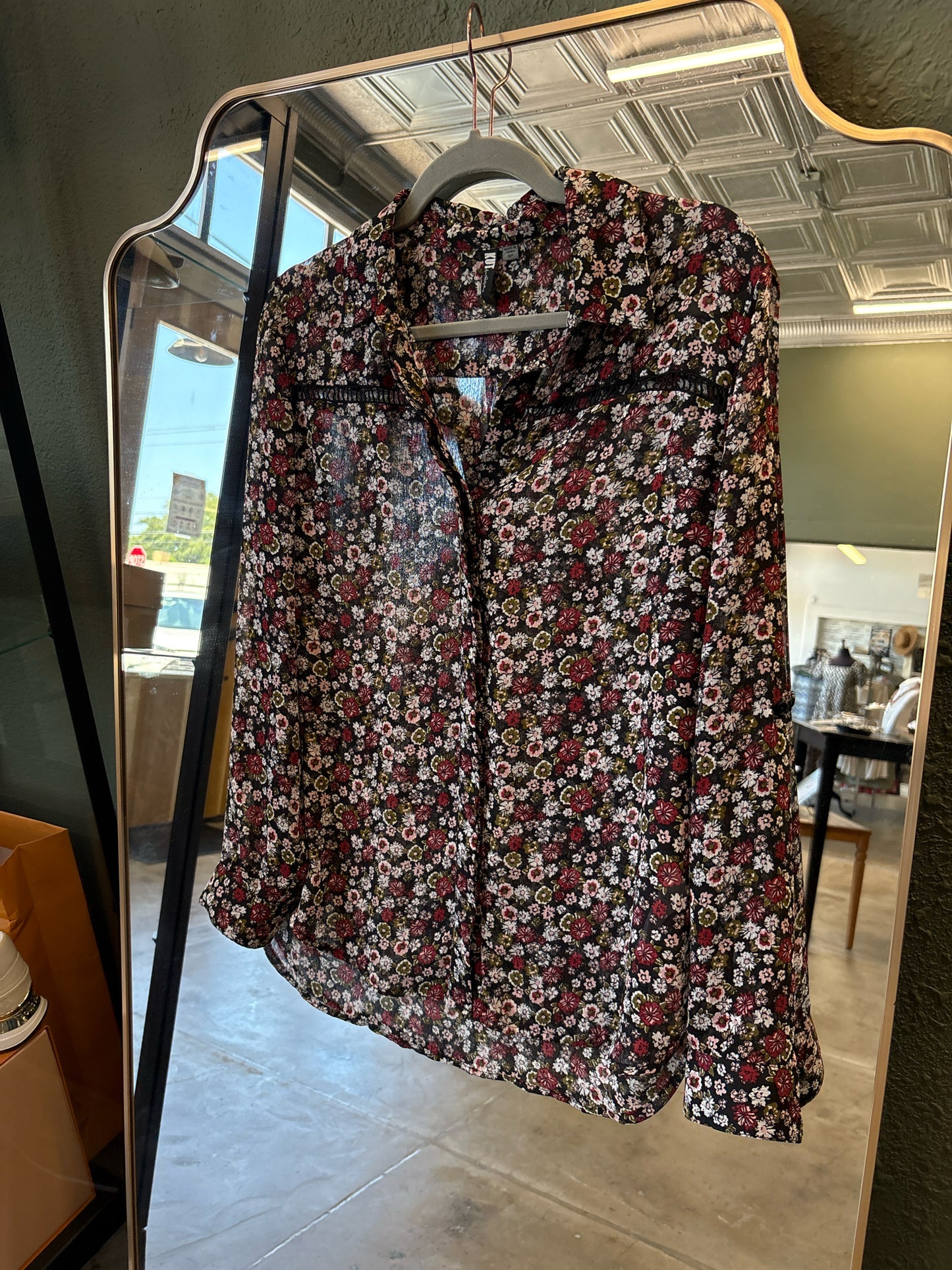 KUT Size SP Black Print Top