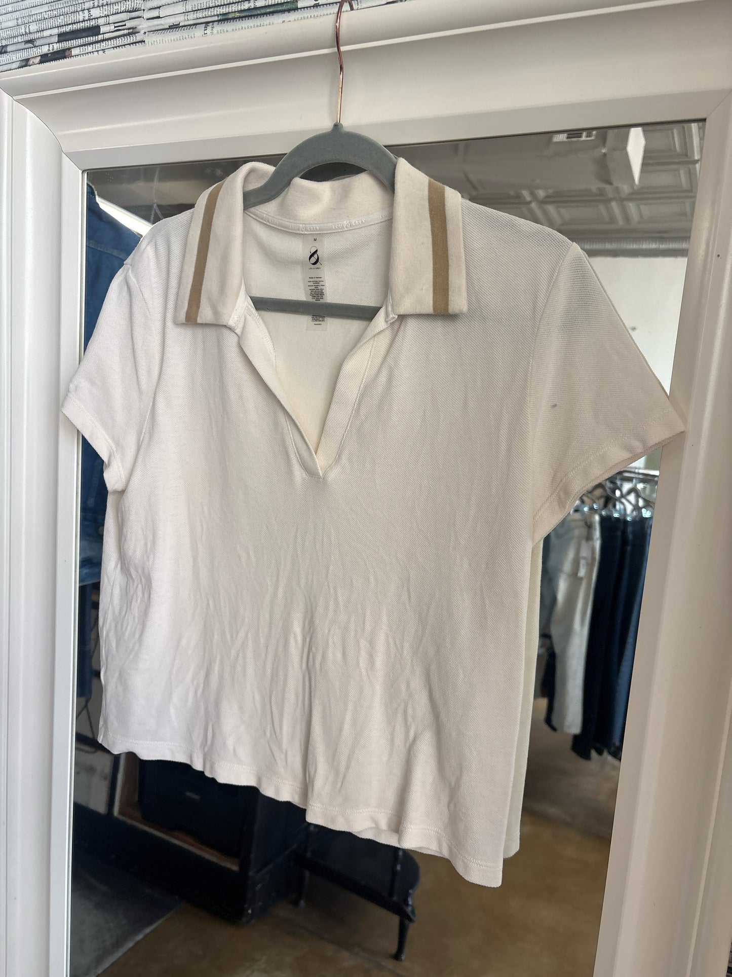 Lou & Grey Size M Cream Top