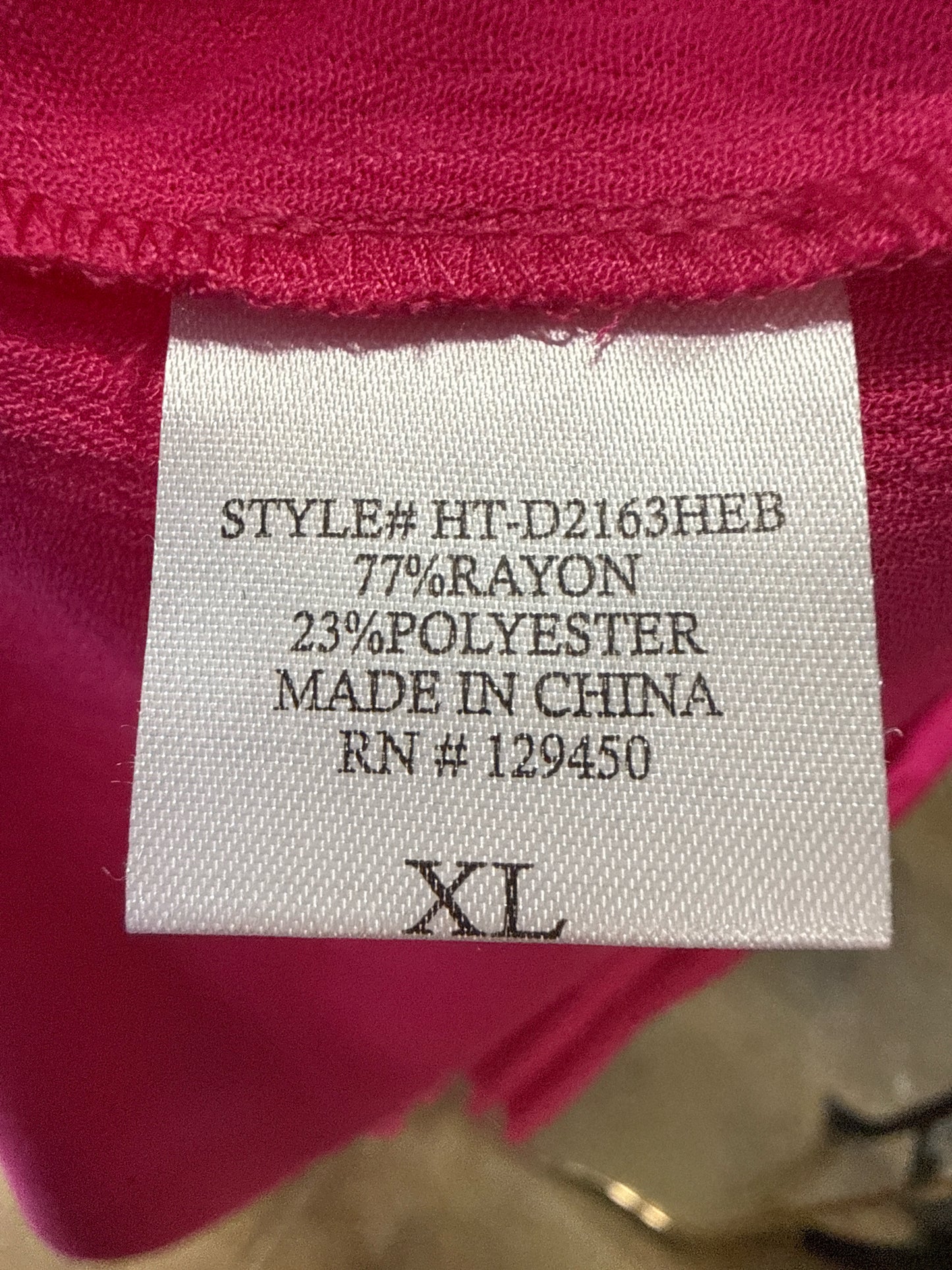 Como Vintage Size XL Pink Dress