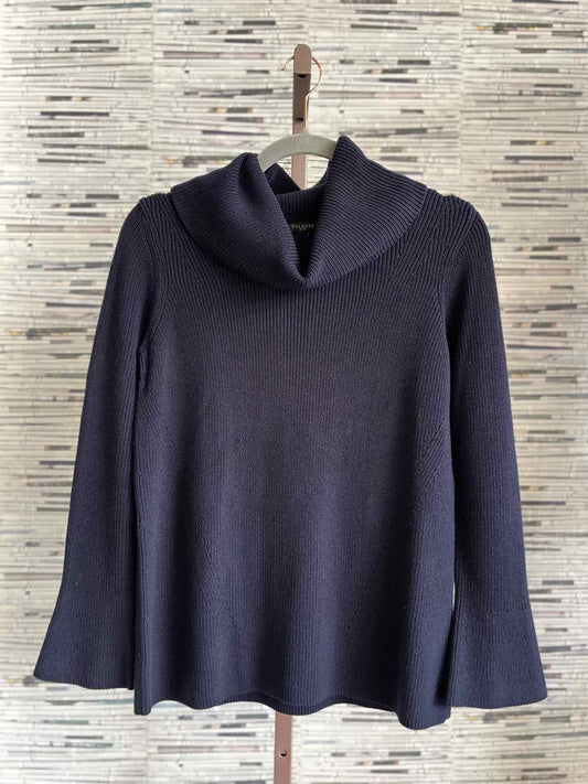 TALBOTS Size SP Navy Knit Sweater