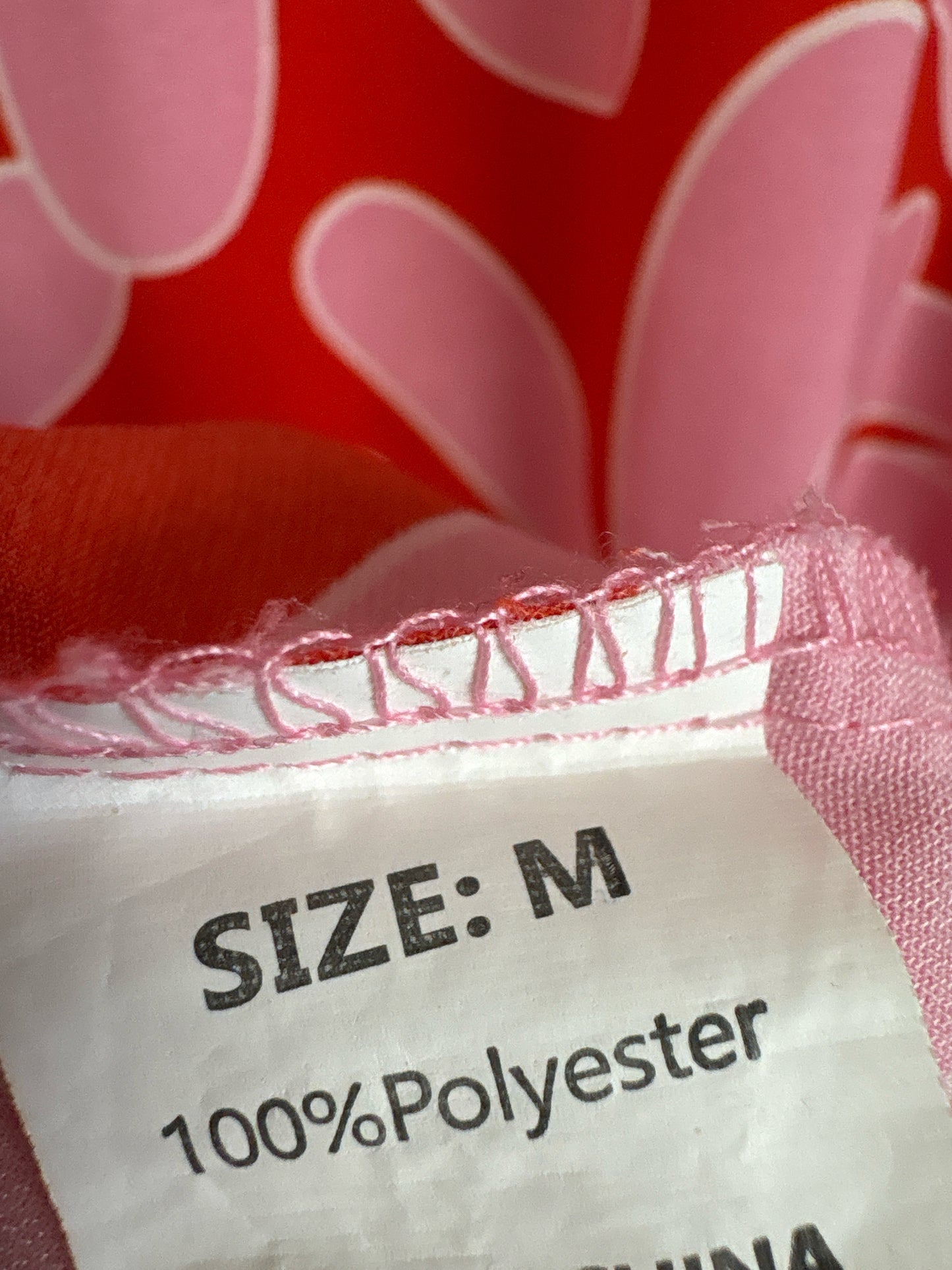 Dokotoo Size M Pink/Red Large Floral Dress