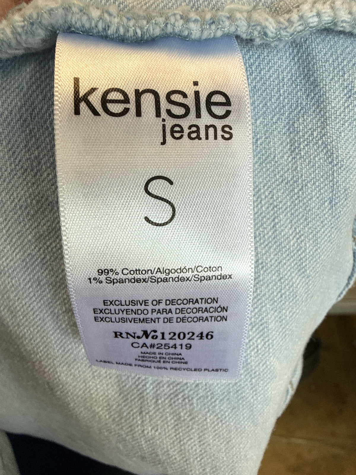Kensie Size S Denim Shacket